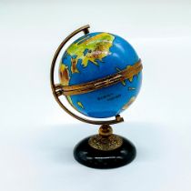 Vintage Limoges HF Porcelain Globe Box