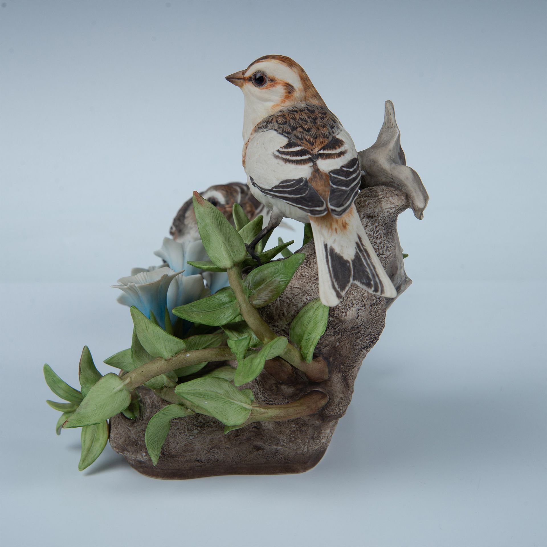 Boehm Porcelain Snow Buntings Bird Figurine, Special Sample Prototype - Image 8 of 9