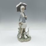Girl with Umbrella and Geese 1004510 - Lladro Porcelain Figurine