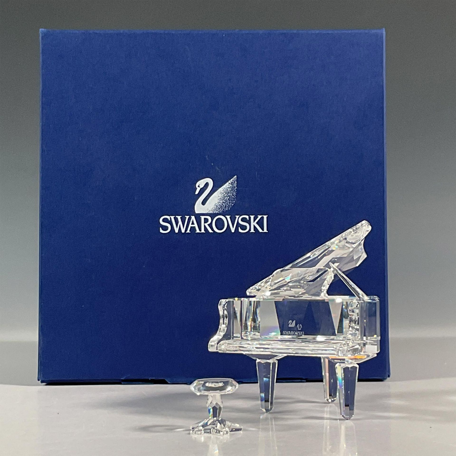 Swarovski Crystal Figurine, Grand Piano with Stool - Image 3 of 6