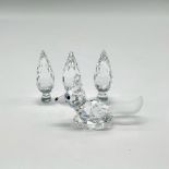 Swarovski Silver Crystal Figurines, Fox + Poplar Trees