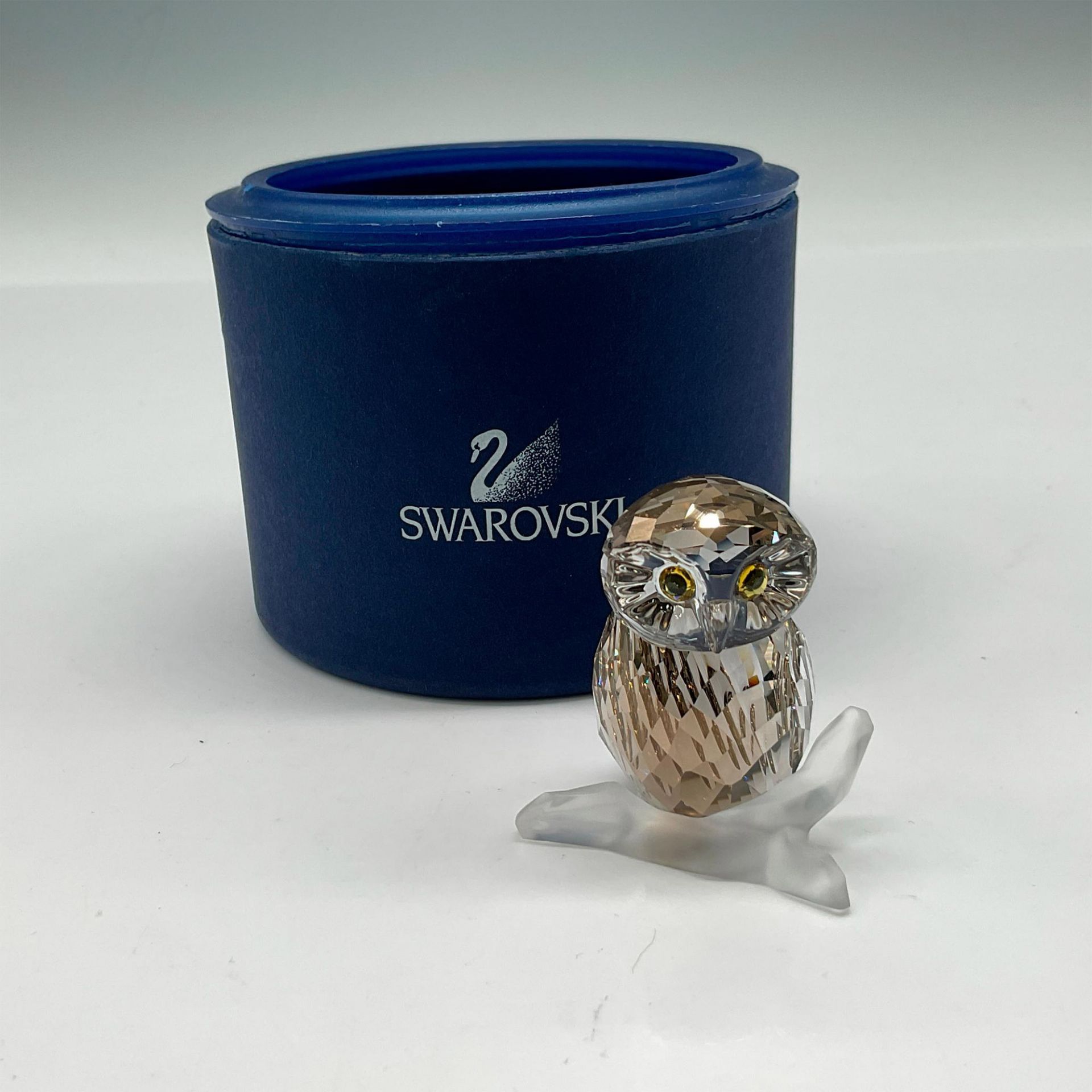 Swarovski Crystal Figurine, Signed Golden Teak Medium Owl - Bild 4 aus 4