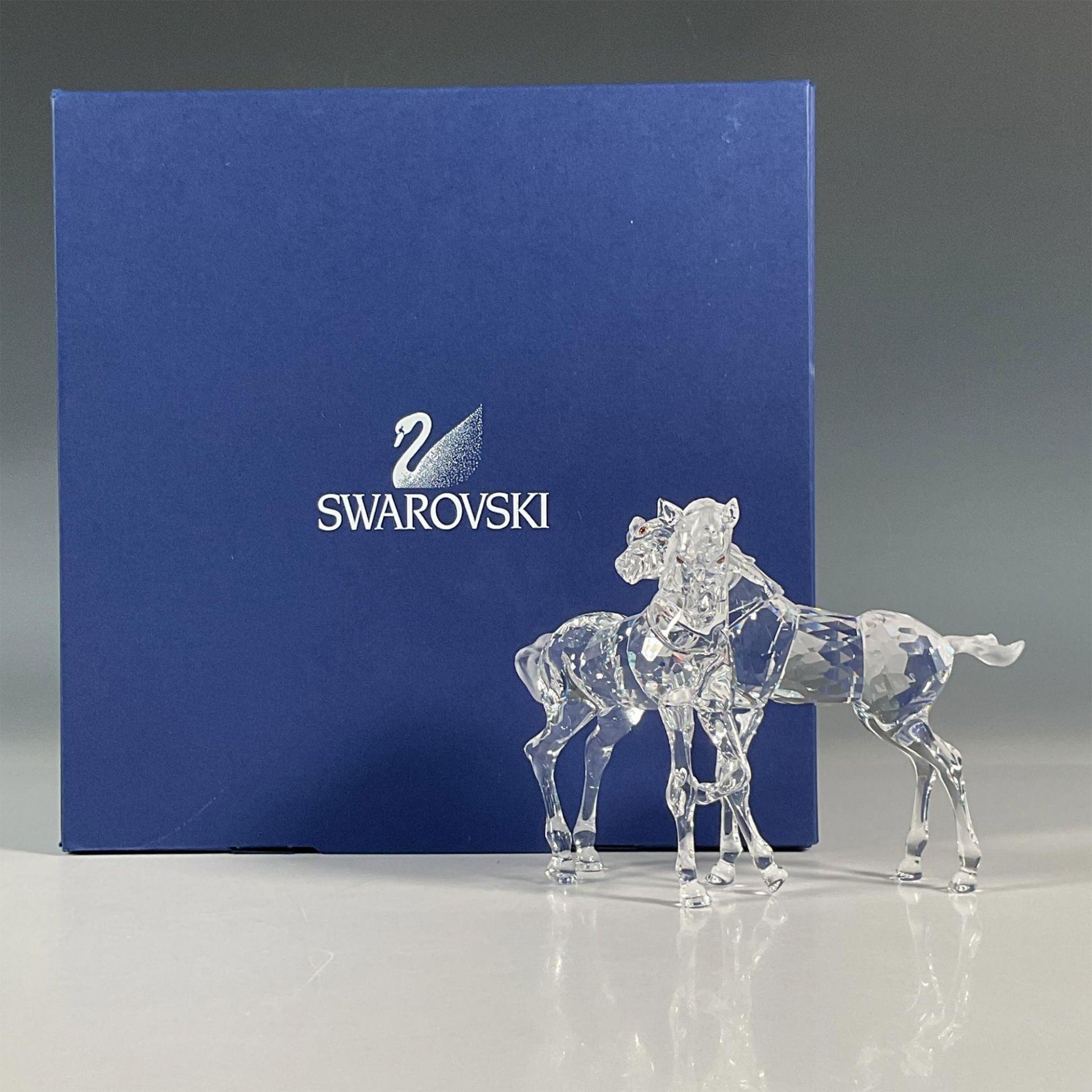 Swarovski Crystal Figurine, Foals - Image 3 of 4