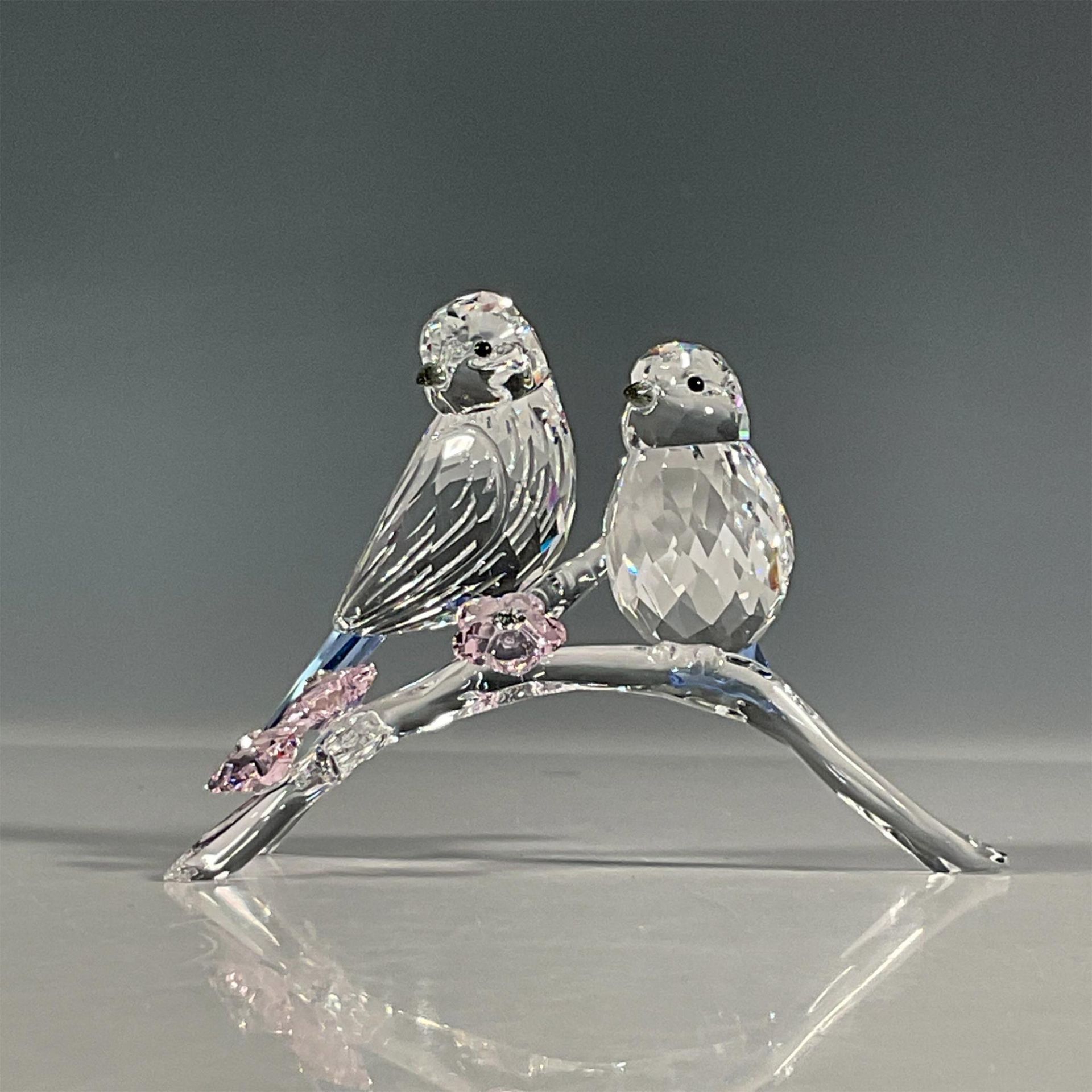 Swarovski Crystal Figurine, Blue Tits Chickadees