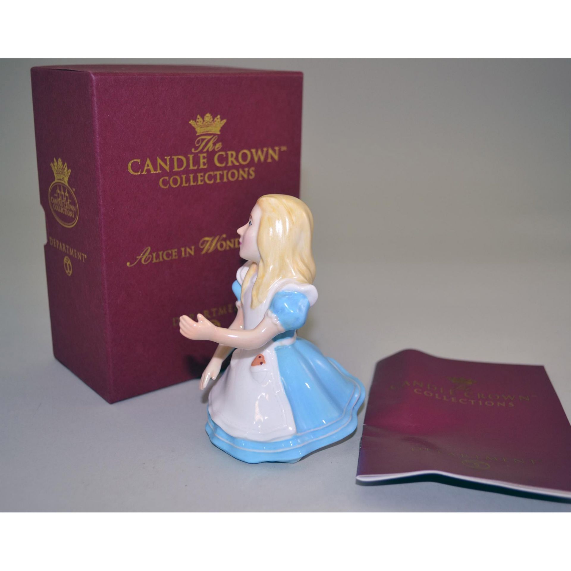 Dept 56 Alice Of Alice In Wonderland Porcelain Candle Snuffer - Image 2 of 5