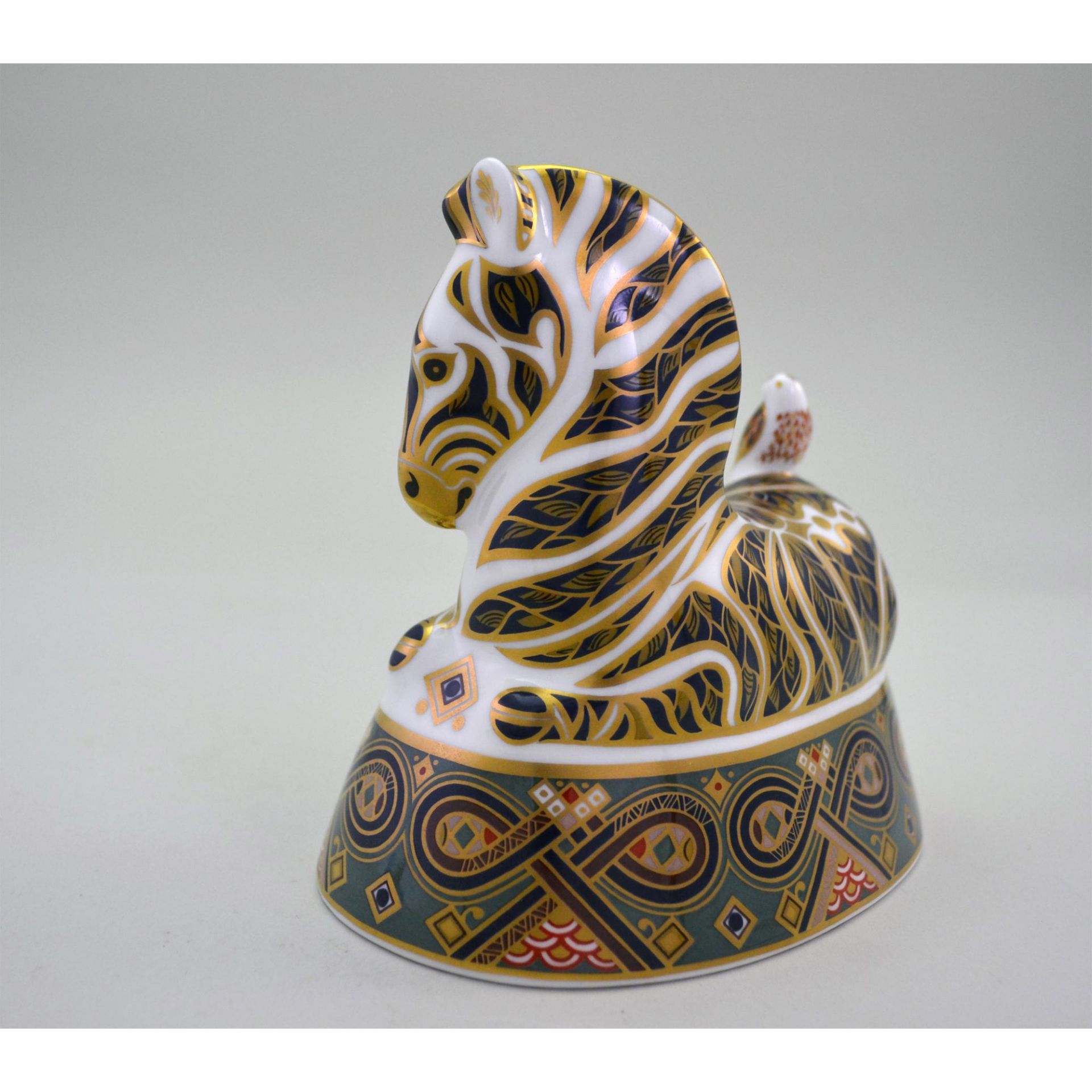 Royal Crown Derby Large Zebra Paperweight, Vintage - Image 3 of 6