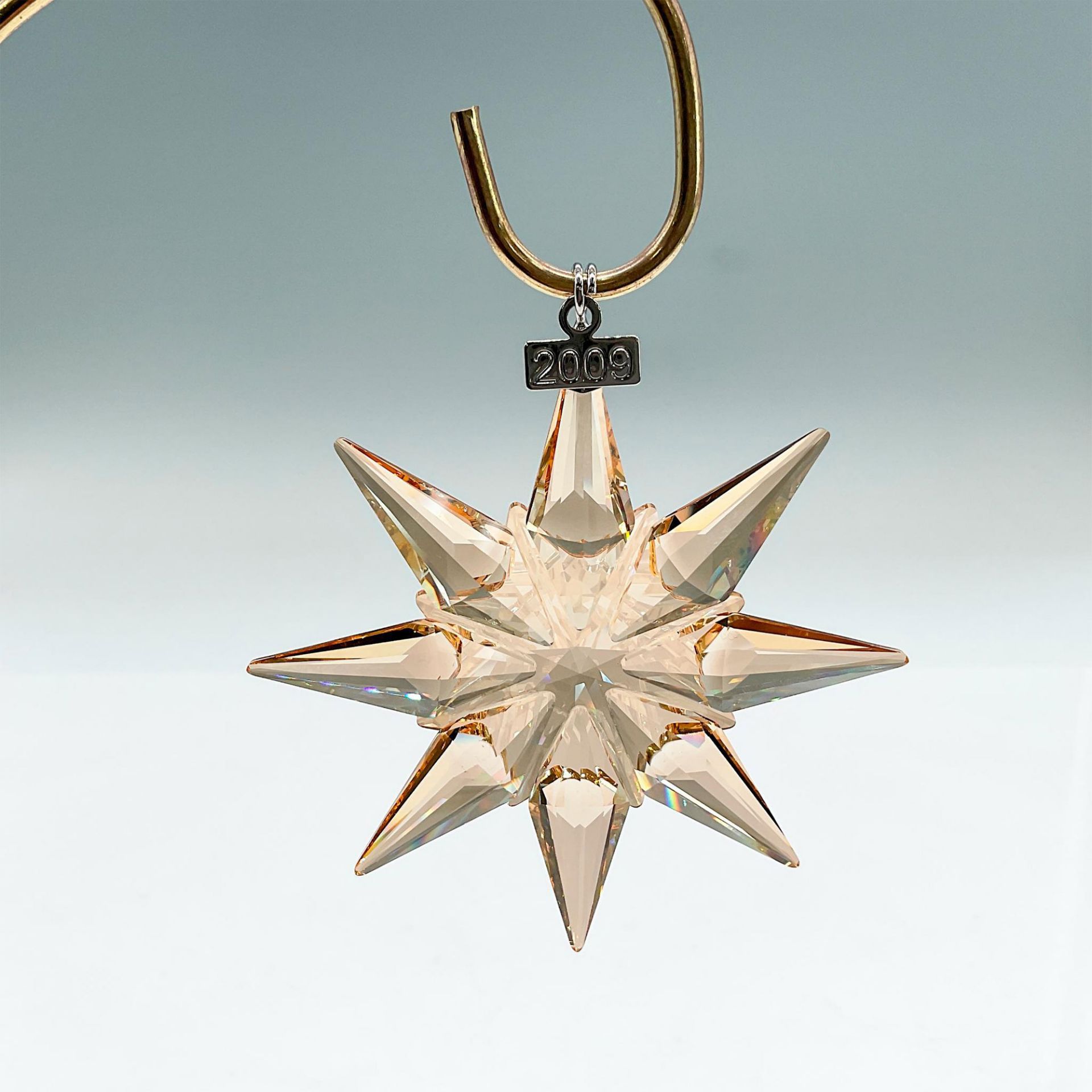 Swarovski Crystal SCS Gold Christmas Ornament 2009