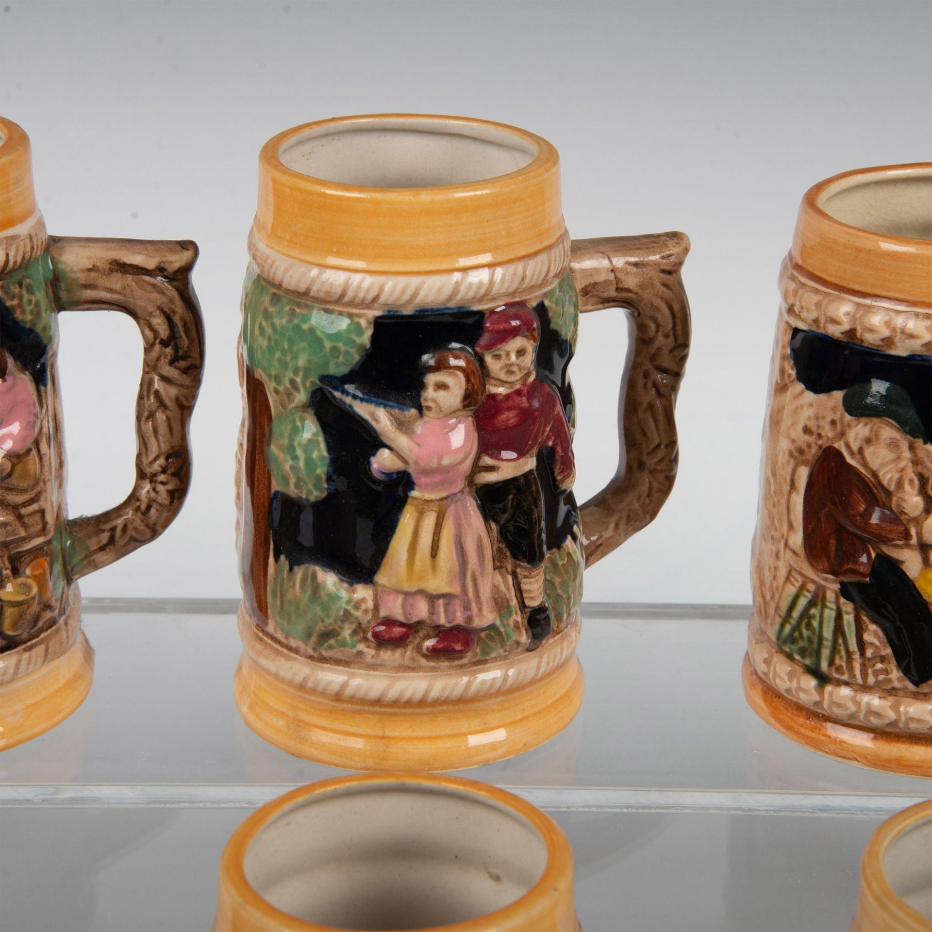 10pc Artmark Japanese German Inspired Beer Steins - Image 2 of 9