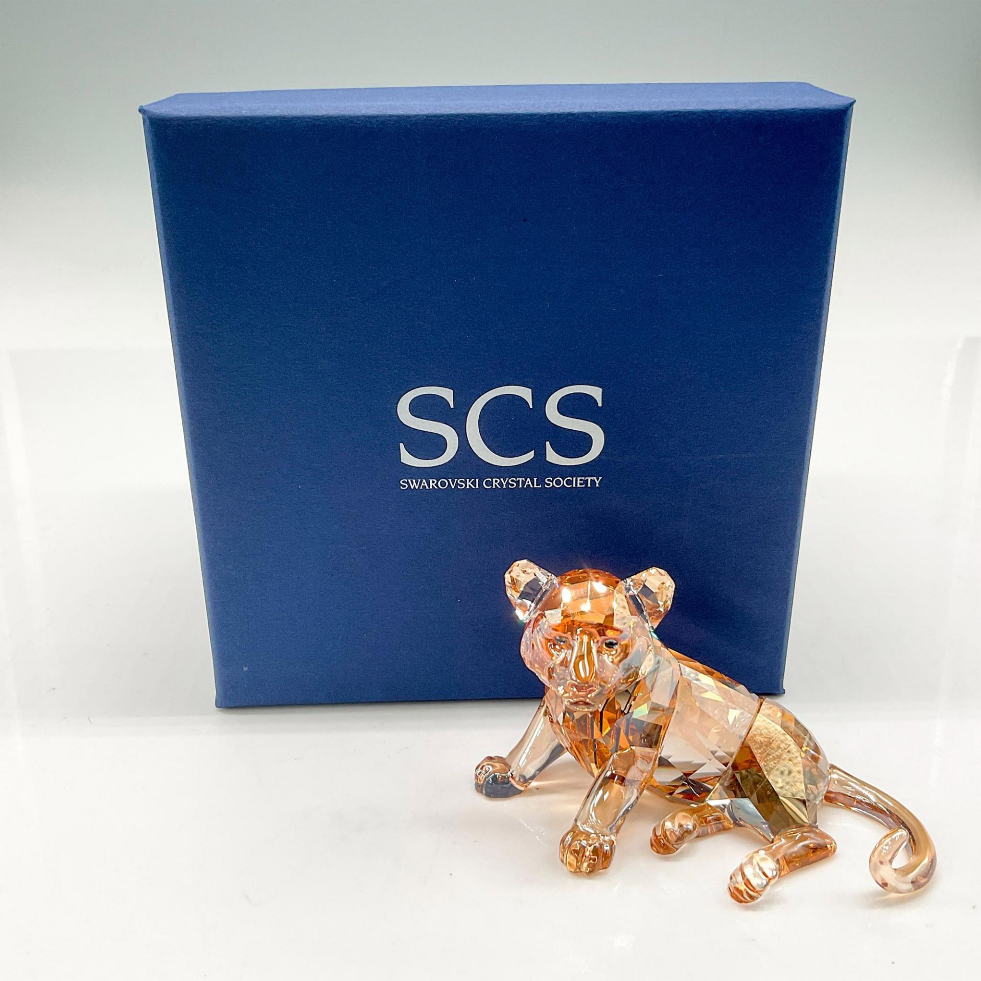 Swarovski Crystal Figurine, Tiger Cub Sitting - Image 4 of 4