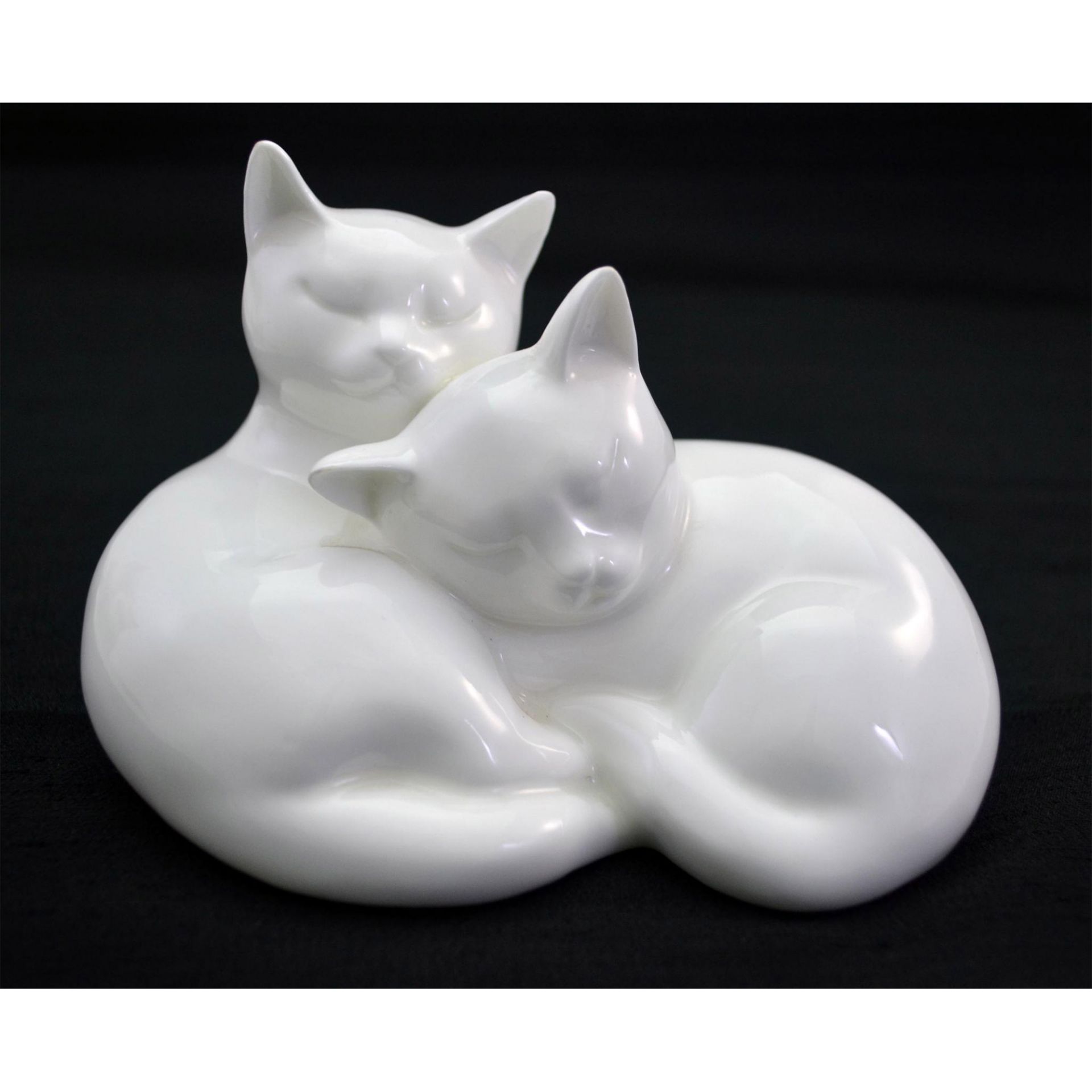 Royal Doulton Images Of Nature Playtime And Sleepy Heads Cat Figurines, 2 Pcs, Signed, Hn3893 - Image 2 of 10