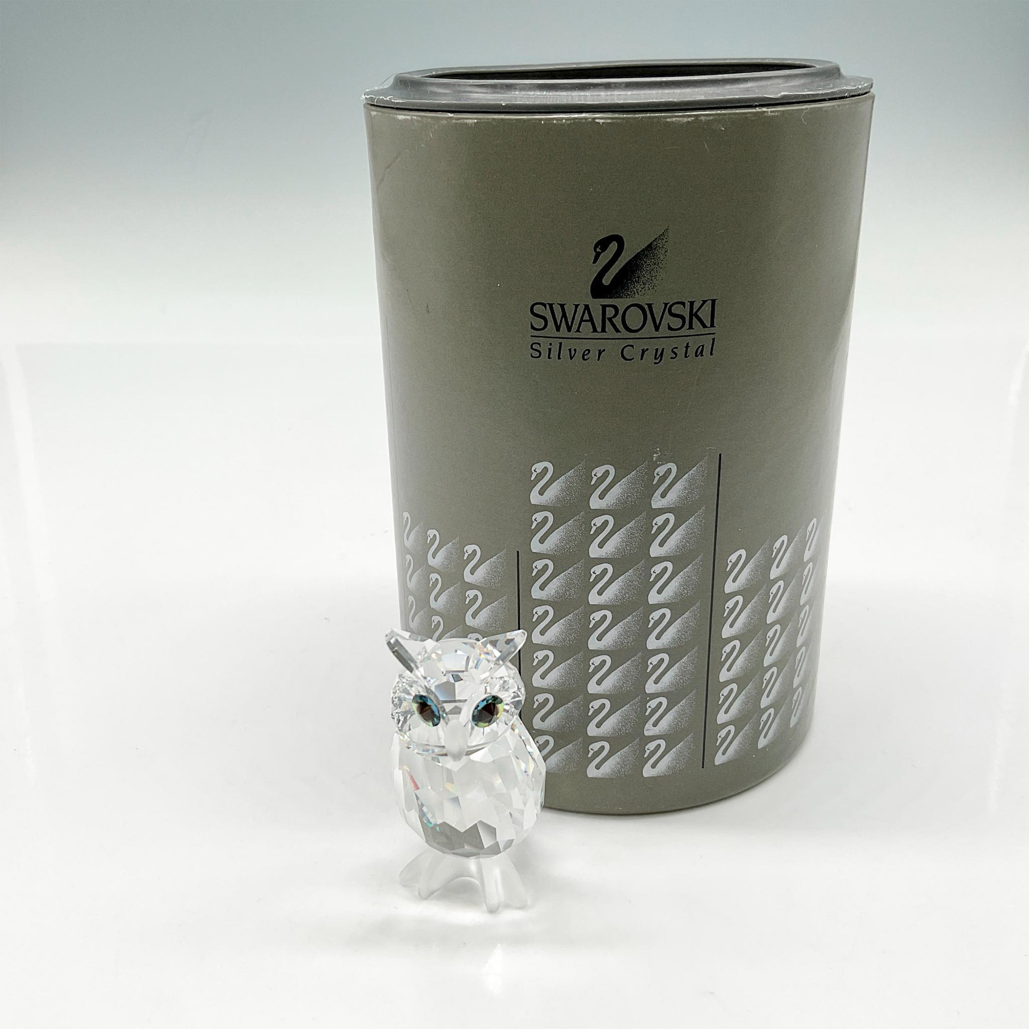 Swarovski Silver Crystal Figurine, Night Owl - Image 4 of 4