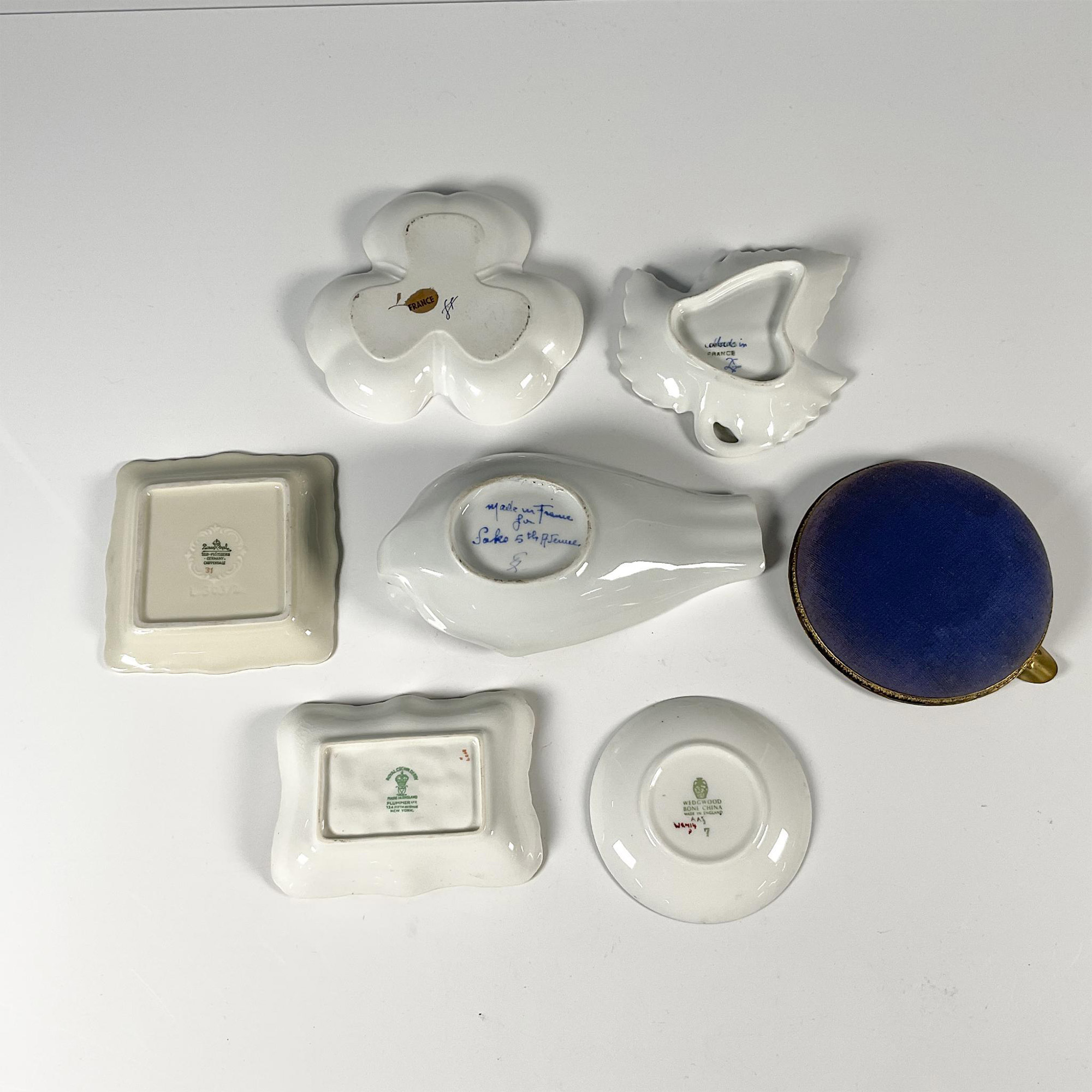 7pc Porcelain Trinket Plates - Image 2 of 2