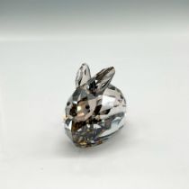 Swarovski Crystal Figurine, Seated Hare Satin Silver