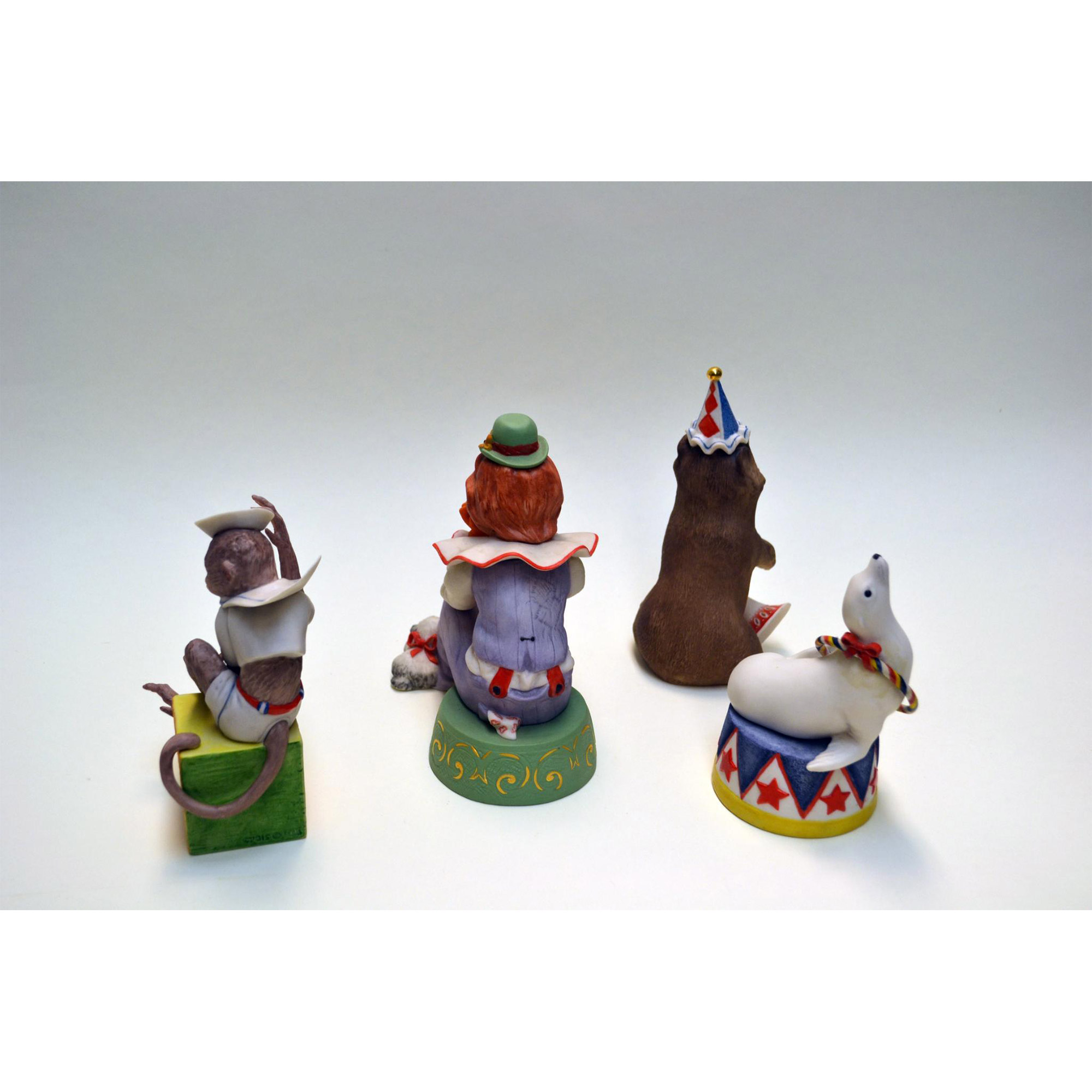Cybis Porcelain Rumples The Pensive Clown, Barnaby The Bear, Sebastian The Seal And Bosun The Monkey - Image 4 of 5