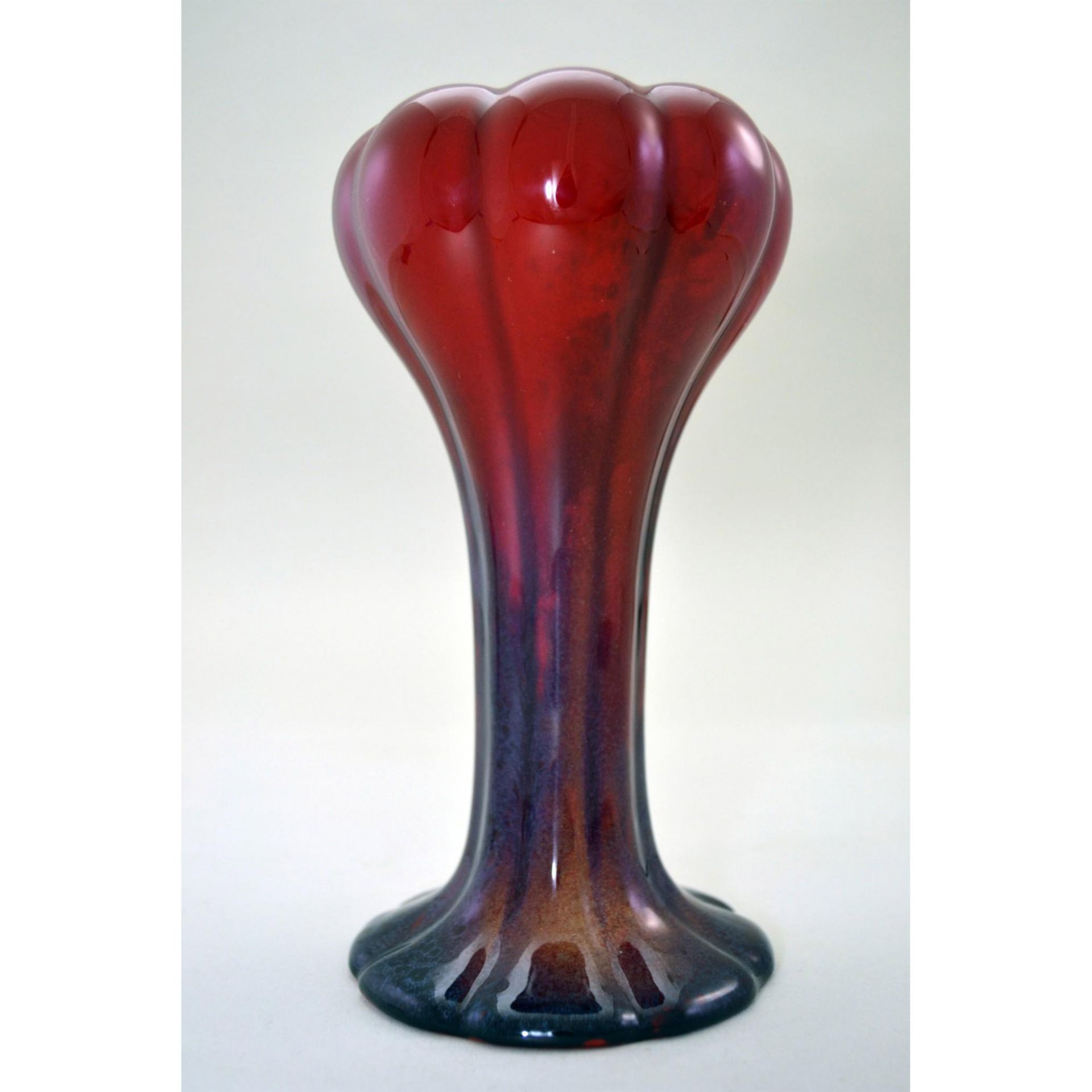 Royal Doulton Sung Ware Vase, Flambe', Noke - Image 5 of 5