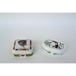 Lynn Chase Porcelain Painted Boxes Jungle Party And Tiger Raj