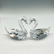 Swarovski Crystal Figurines, Signed, Flirting Swans