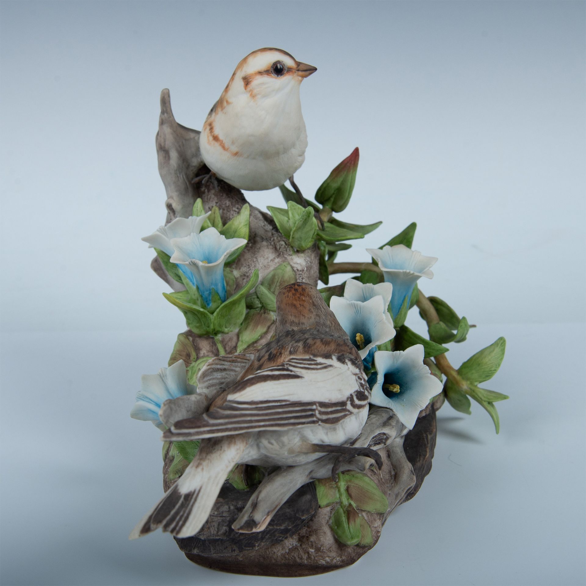 Boehm Porcelain Snow Buntings Bird Figurine, Special Sample Prototype - Image 5 of 9