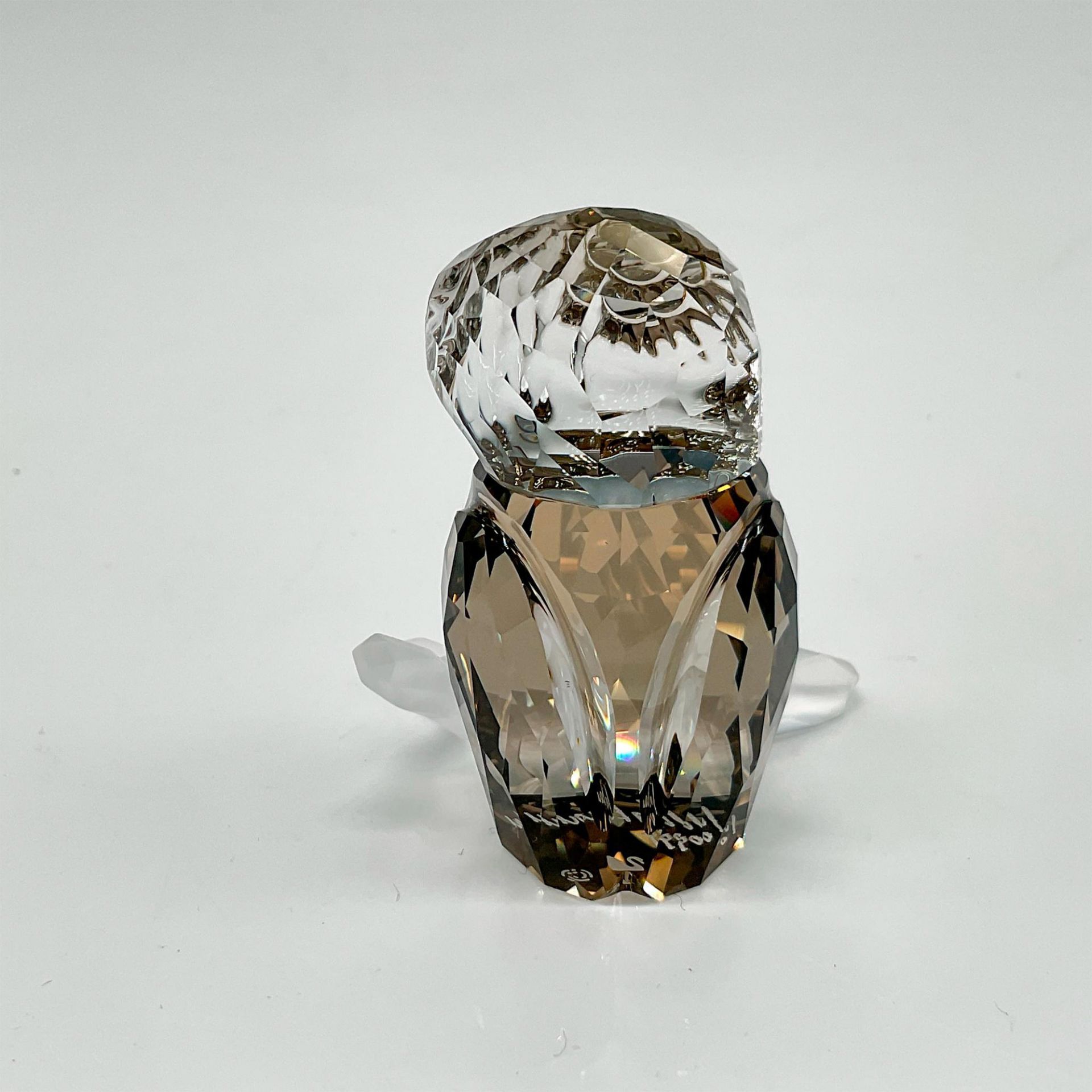 Swarovski Crystal Figurine, Signed Golden Teak Medium Owl - Image 2 of 4