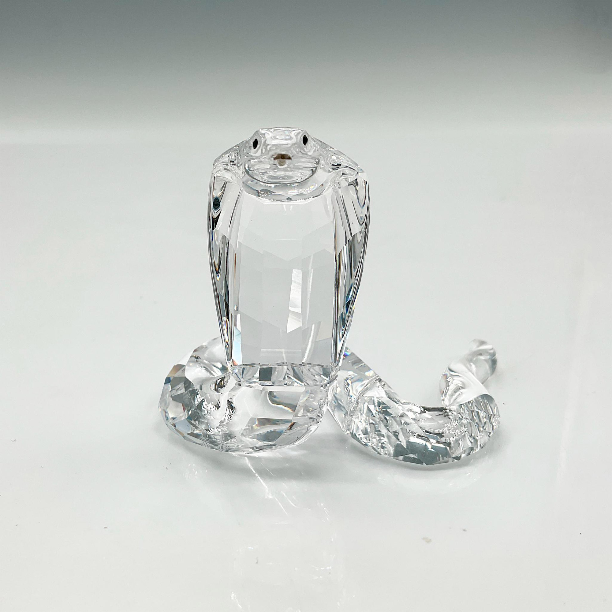 Swarovski Silver Crystal Figurine, Cobra