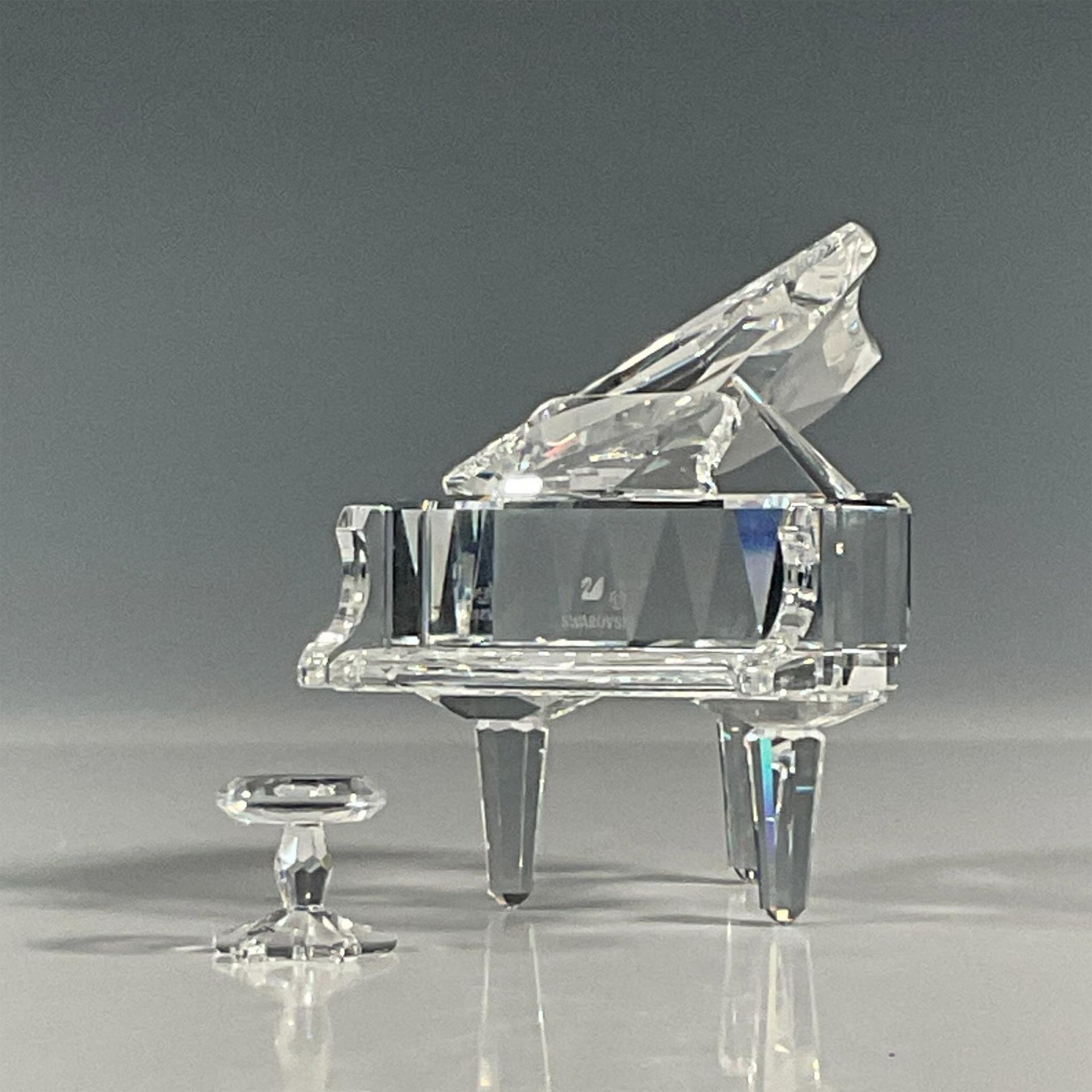 Swarovski Crystal Figurine, Grand Piano with Stool - Image 5 of 6