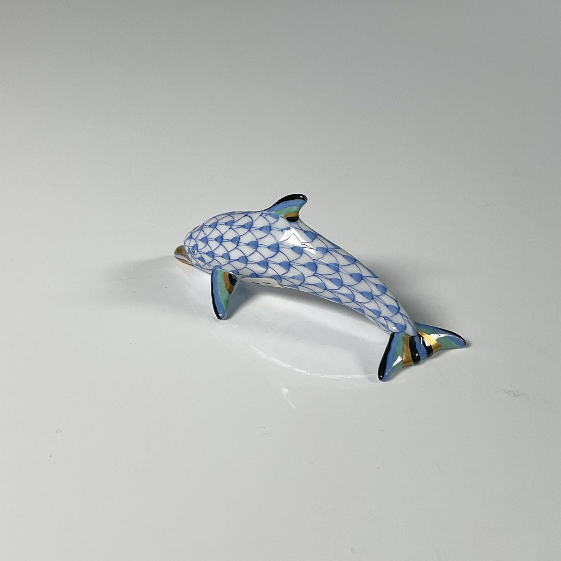 Herend Porcelain Figurine, Miniature Dolphin - Bild 2 aus 3