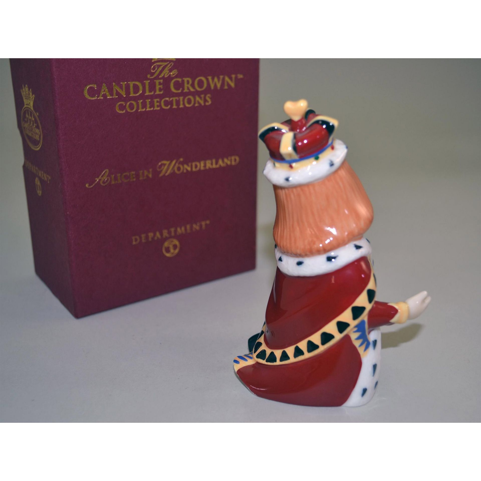 Dept 56 King Of Hearts Of Alice In Wonderland Porcelain Candle Snuffer - Bild 2 aus 5