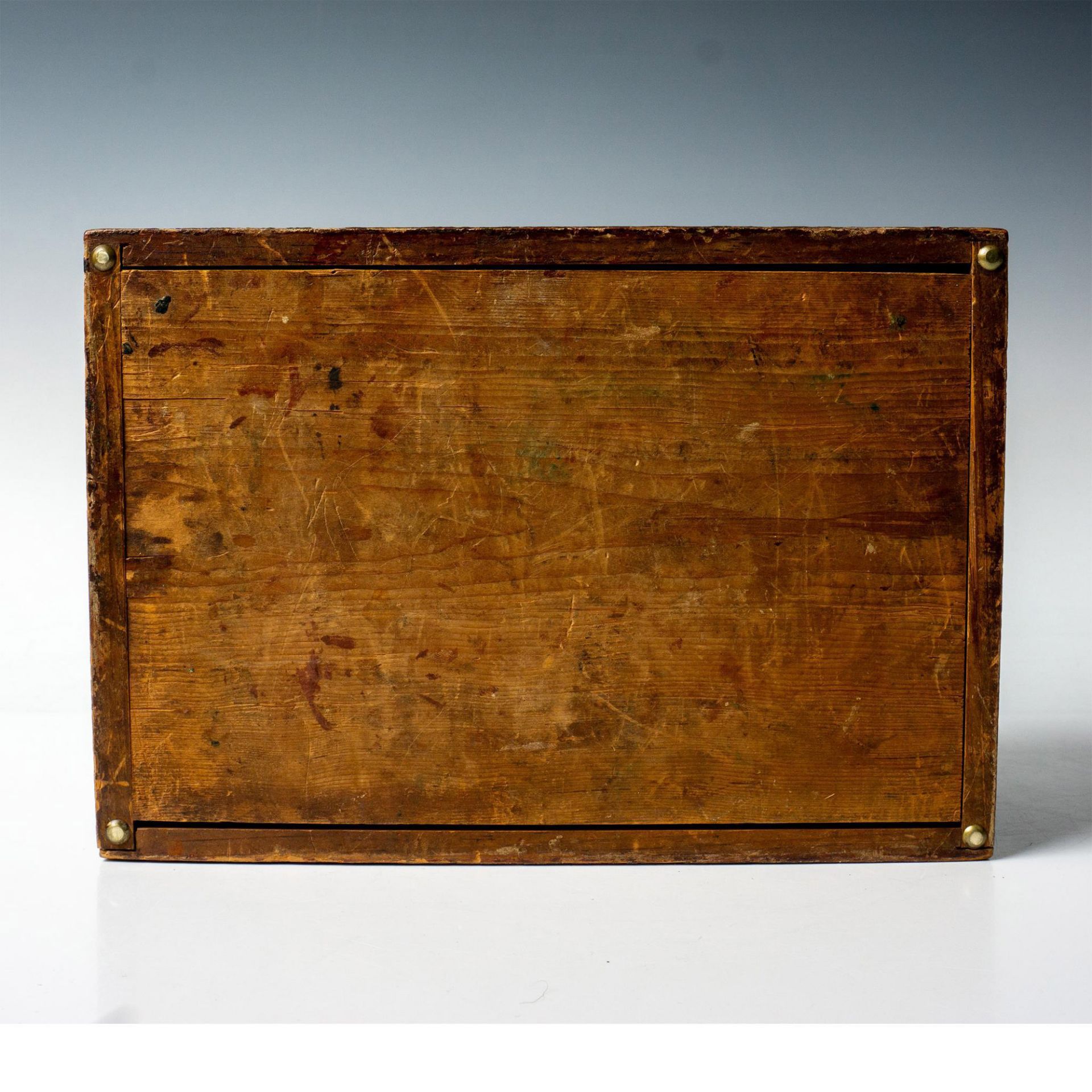 Antique Handmade Wooden Jewelry Box, Engraved Anna - Bild 5 aus 6