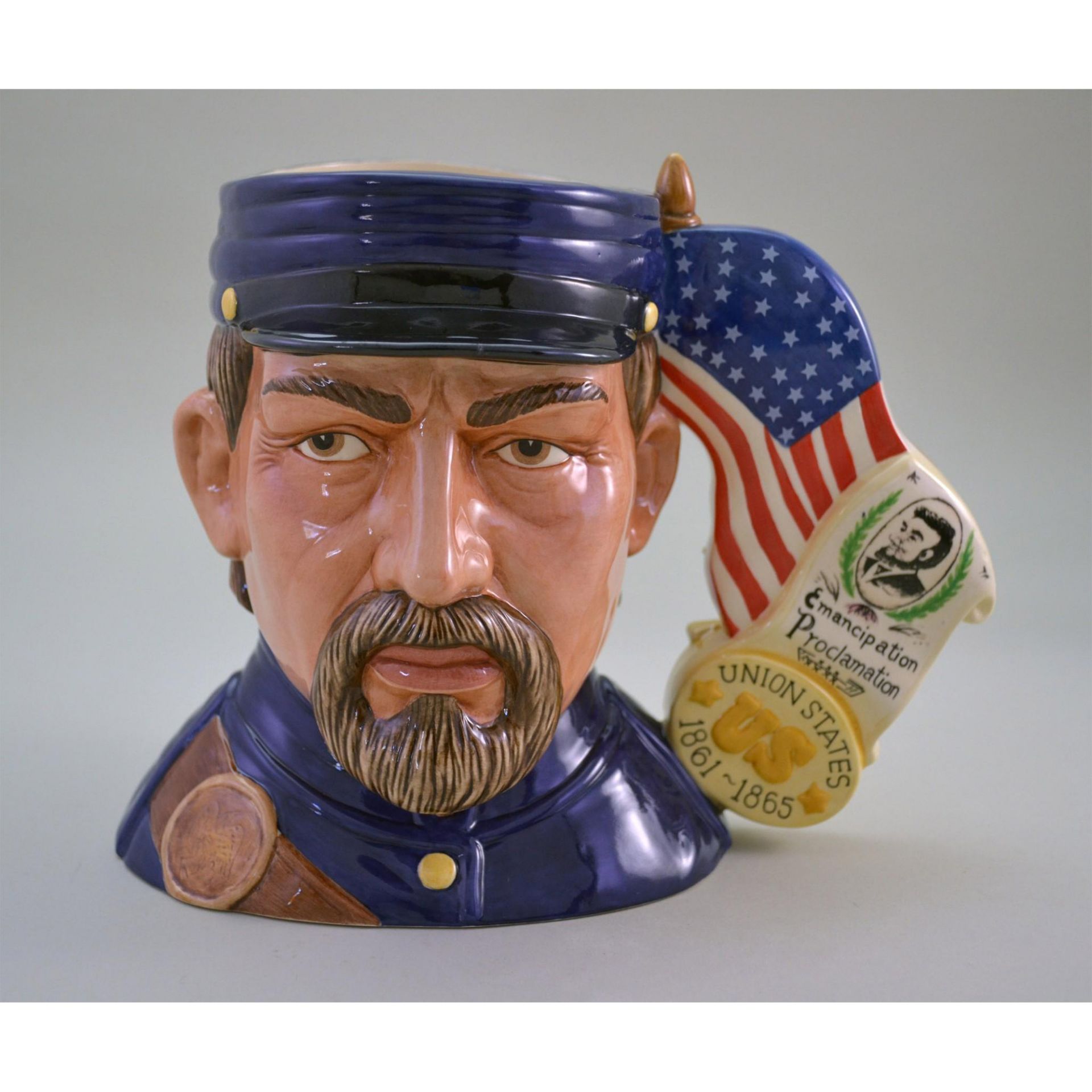 Royal Doulton Porcelain Character Jug Us Wars "Civil War" D7266, 2007, Exclusive For The Us - Bild 6 aus 6