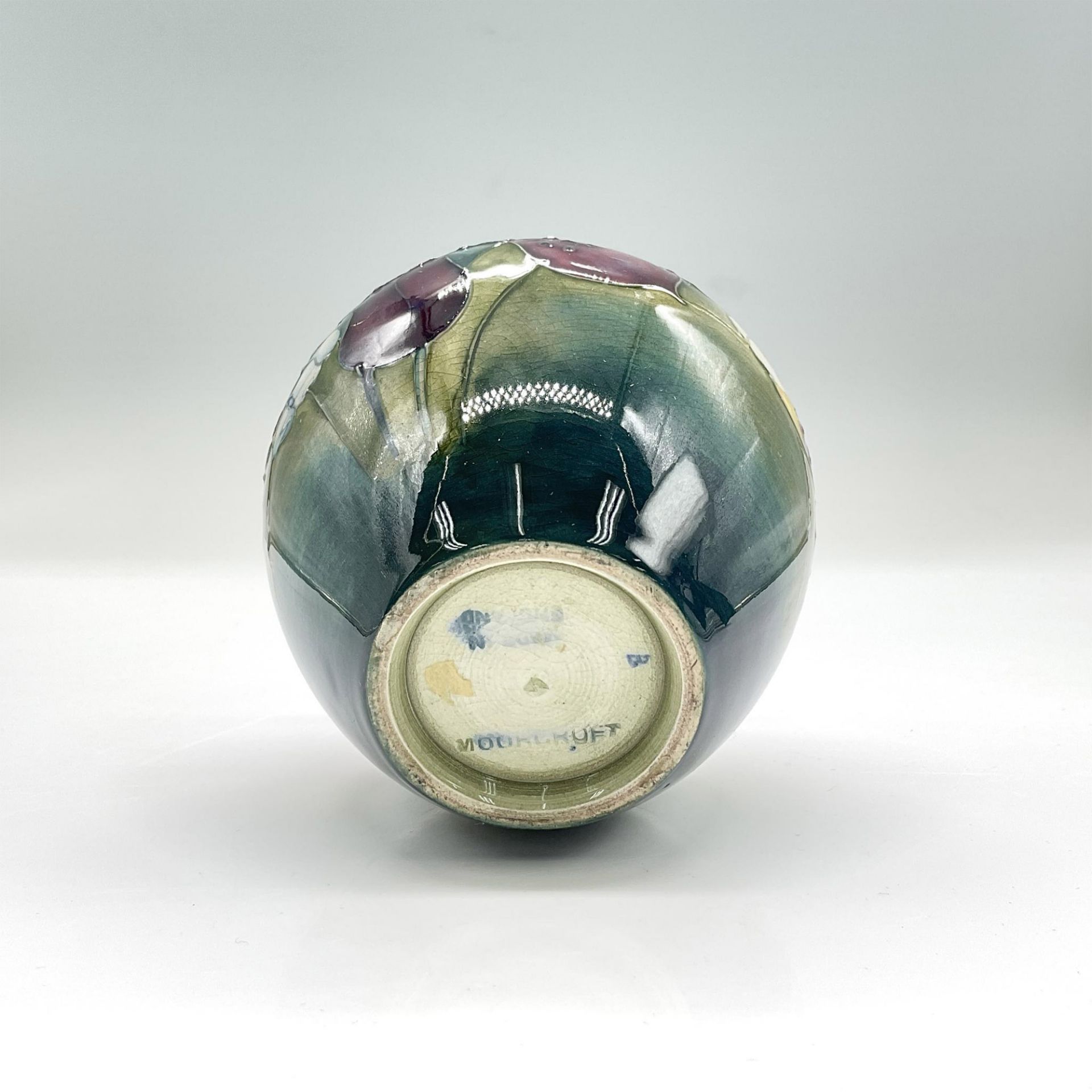 Moorcroft Pottery Small Vase, Colorful Flowers - Bild 3 aus 3