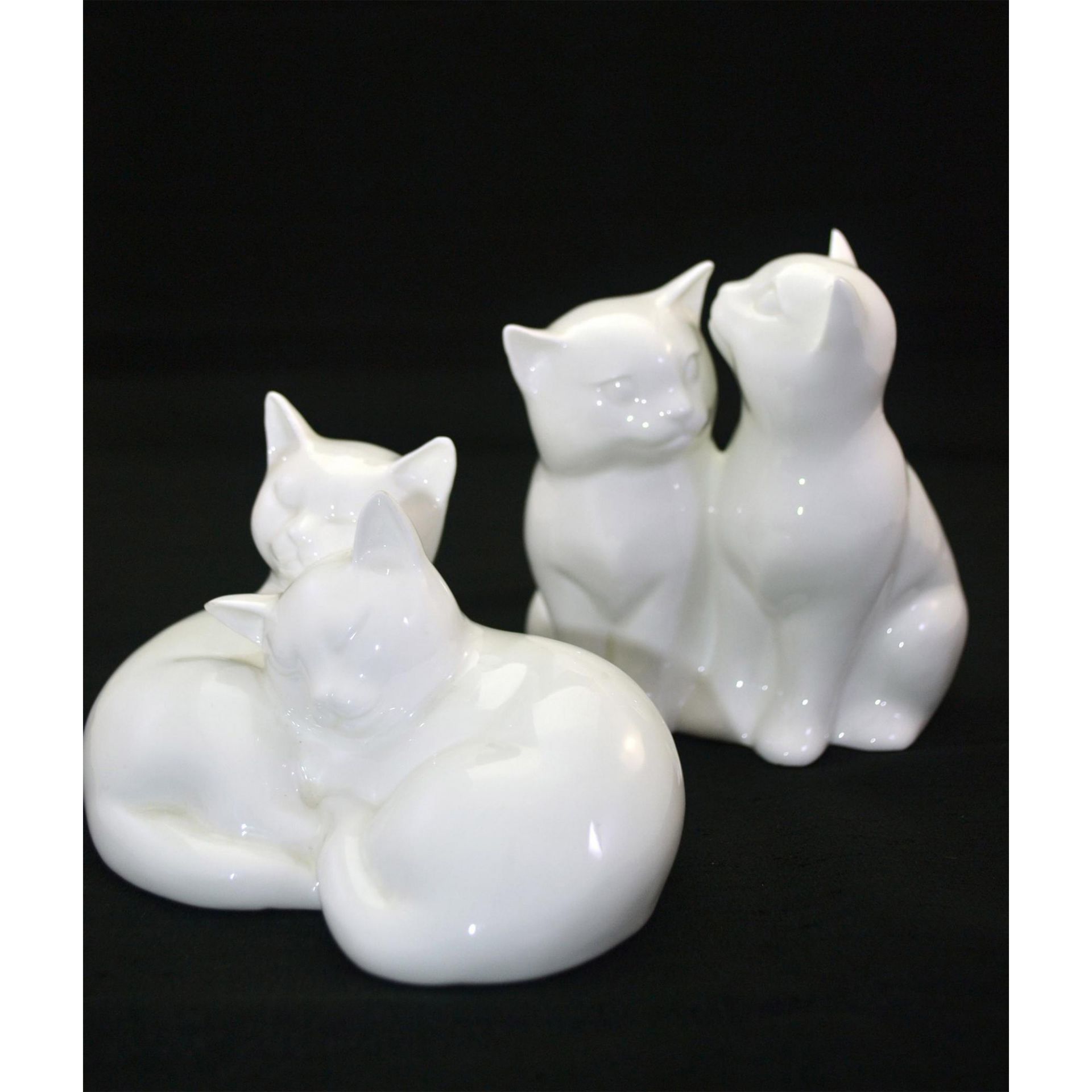 Royal Doulton Images Of Nature Playtime And Sleepy Heads Cat Figurines, 2 Pcs, Signed, Hn3893 - Image 4 of 10