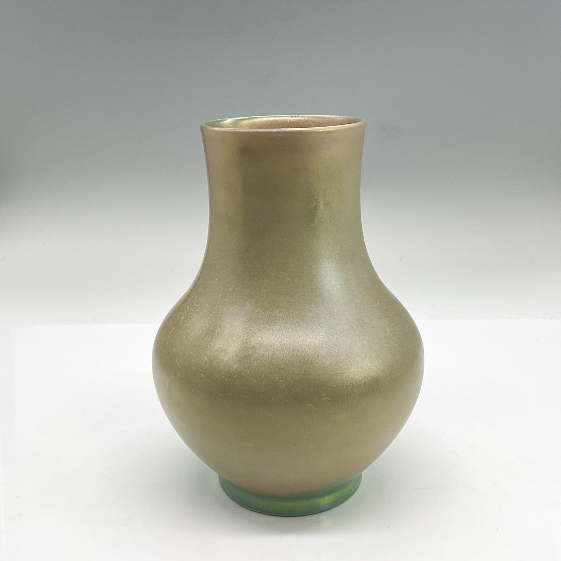 Moorcroft Pottery Vase, Iridescent Sage Green - Image 2 of 3