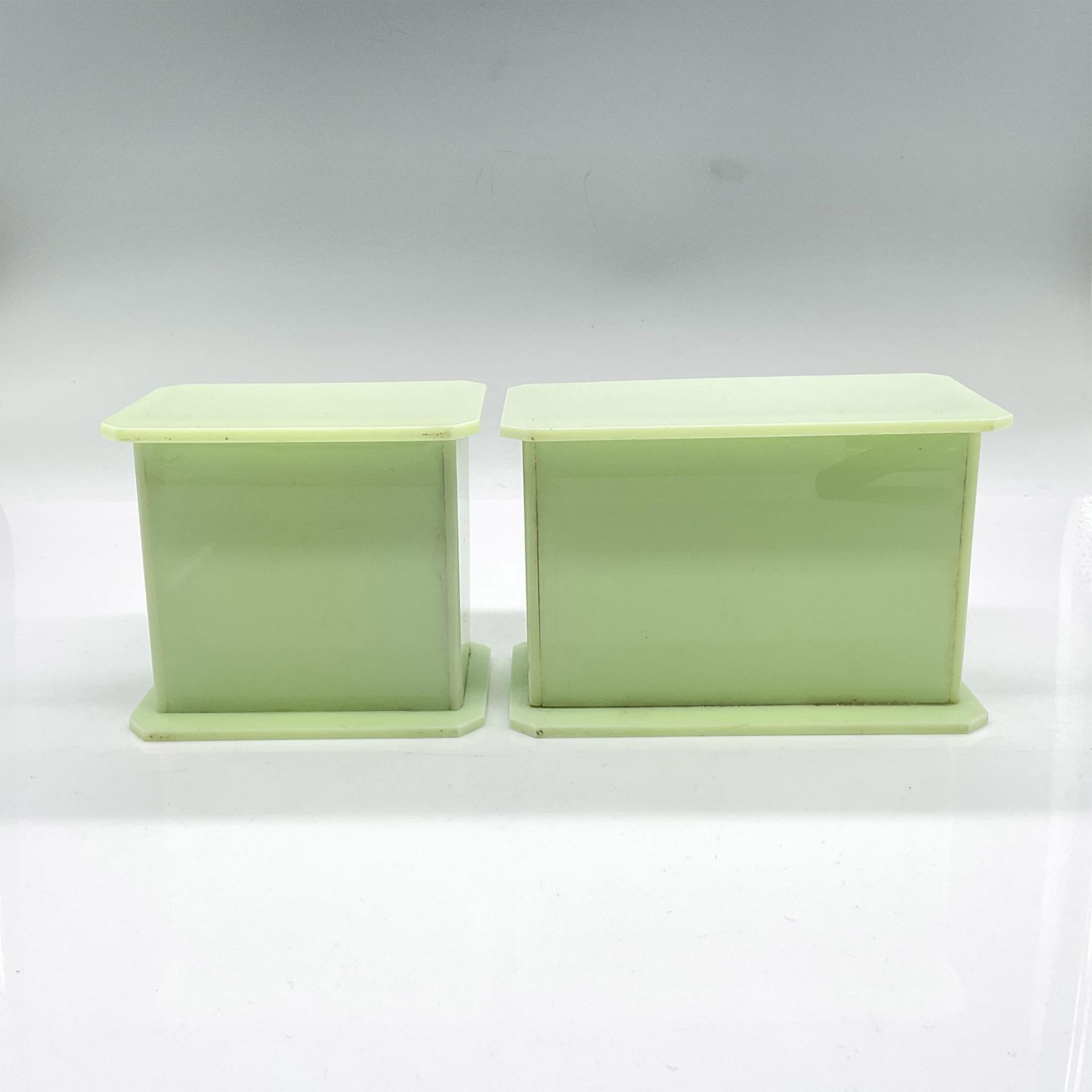 3pc Bakelite Art Deco Vanity Dresser Jewelry Boxes and Tray - Image 5 of 6