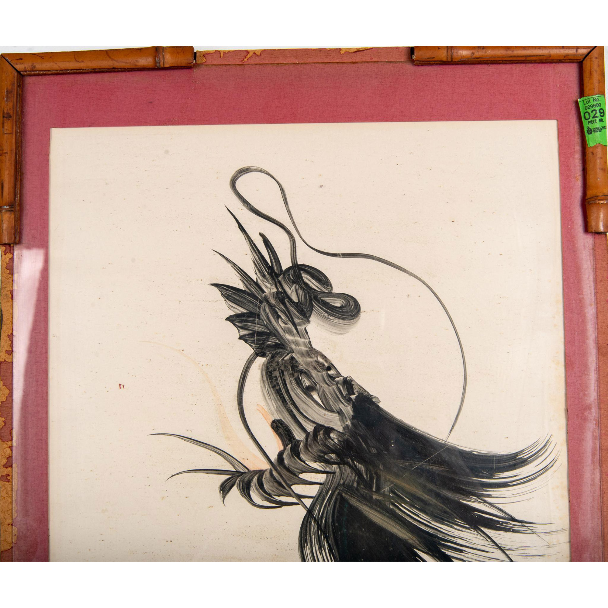 Japanese Ippitsuryu Sumi-e Ink Dragon Painting - Image 5 of 6