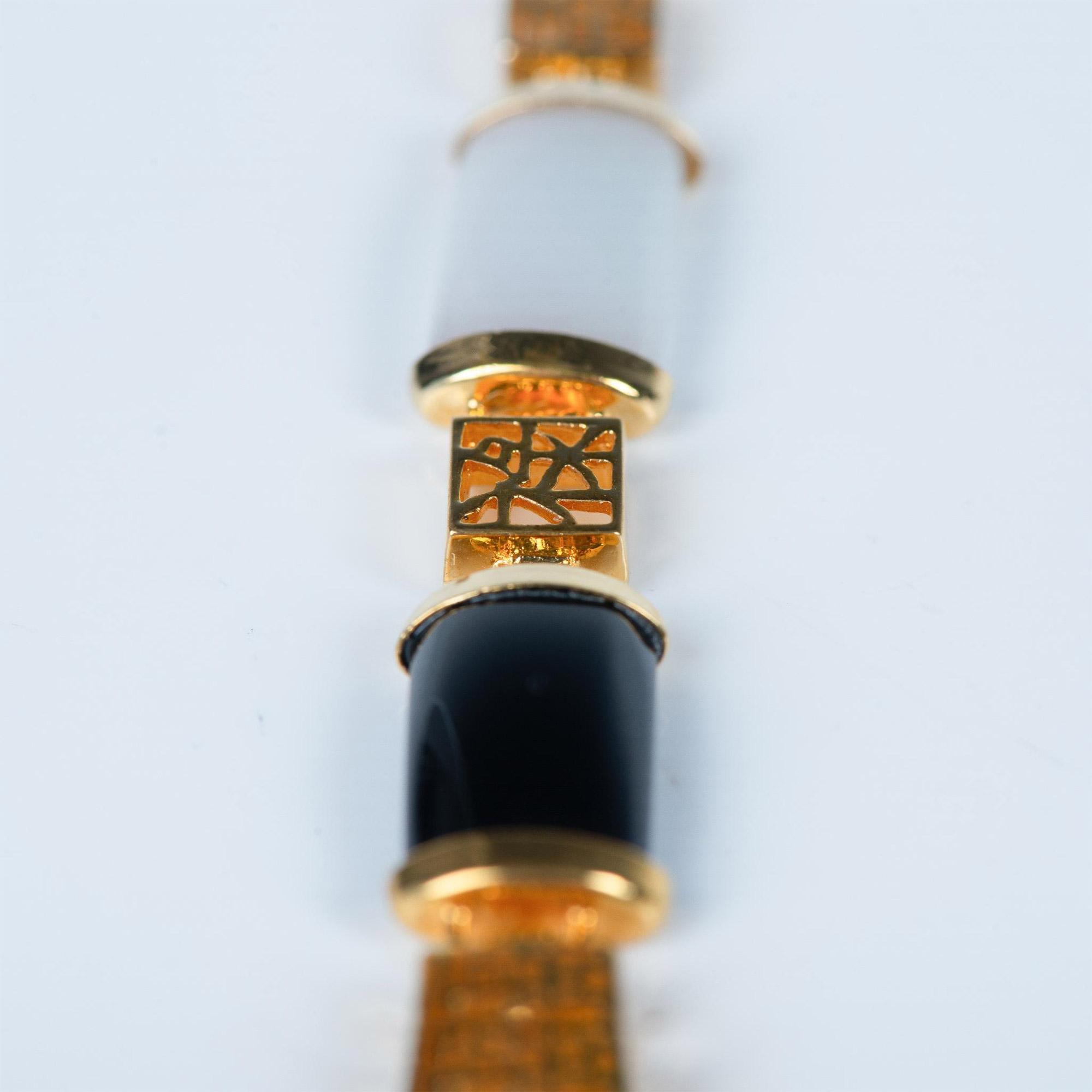 Chinese 14K Gold Multi-Colored Gemstone Bracelet - Image 7 of 7