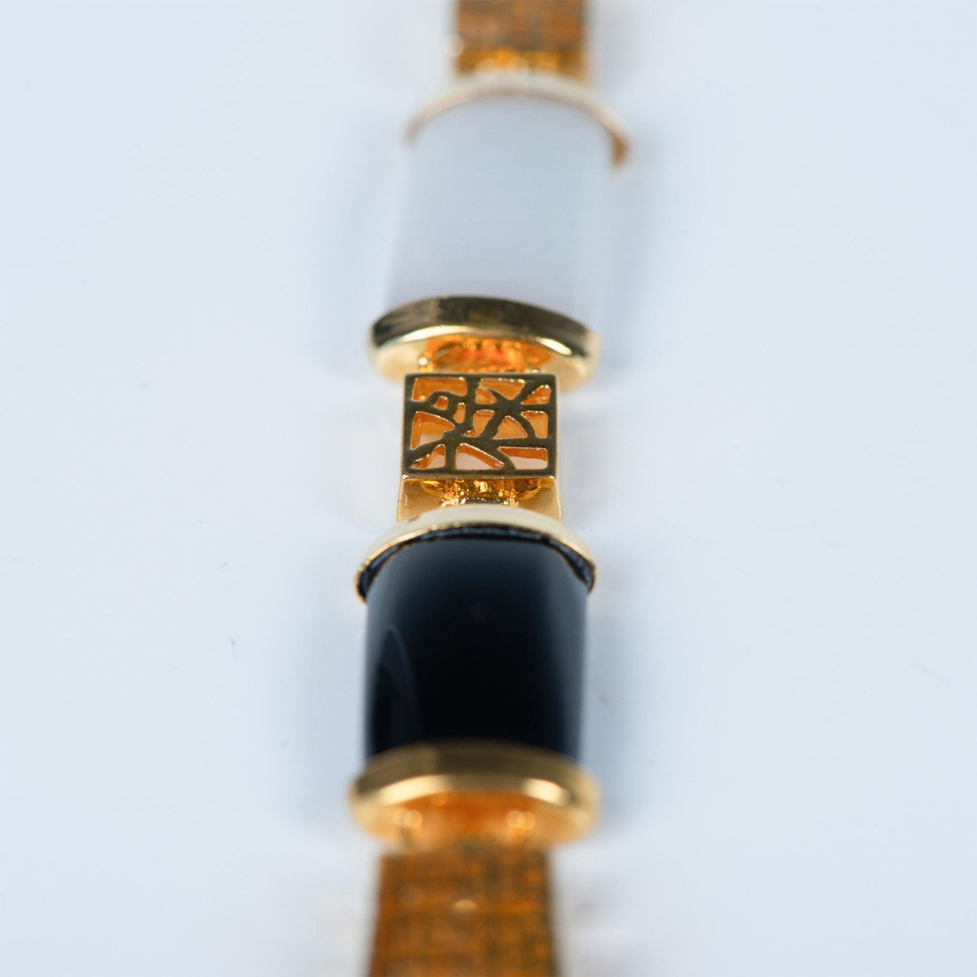 Chinese 14K Gold Multi-Colored Gemstone Bracelet - Image 7 of 7