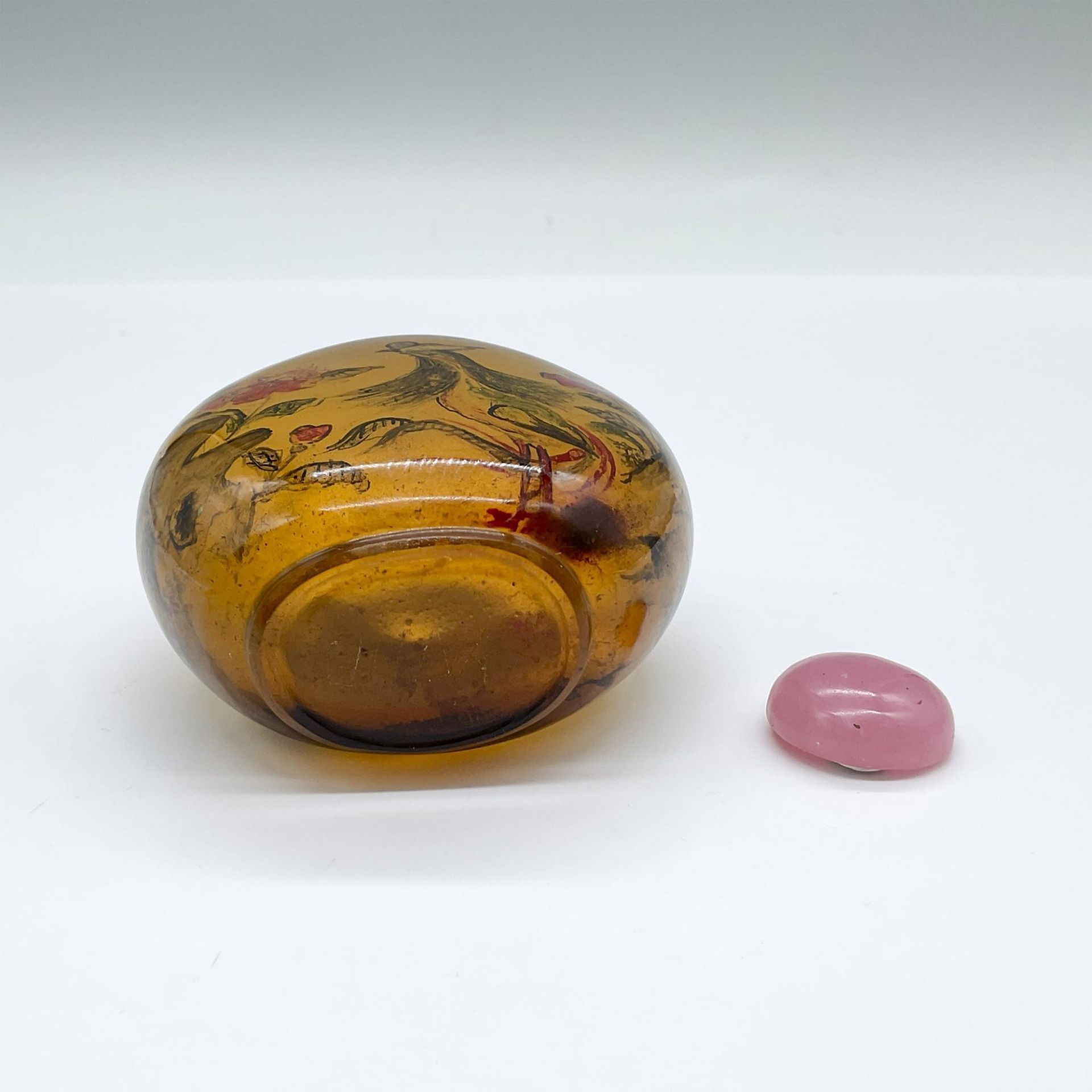 Vintage Chinese Reverse Painted Snuff Bottle - Image 3 of 3