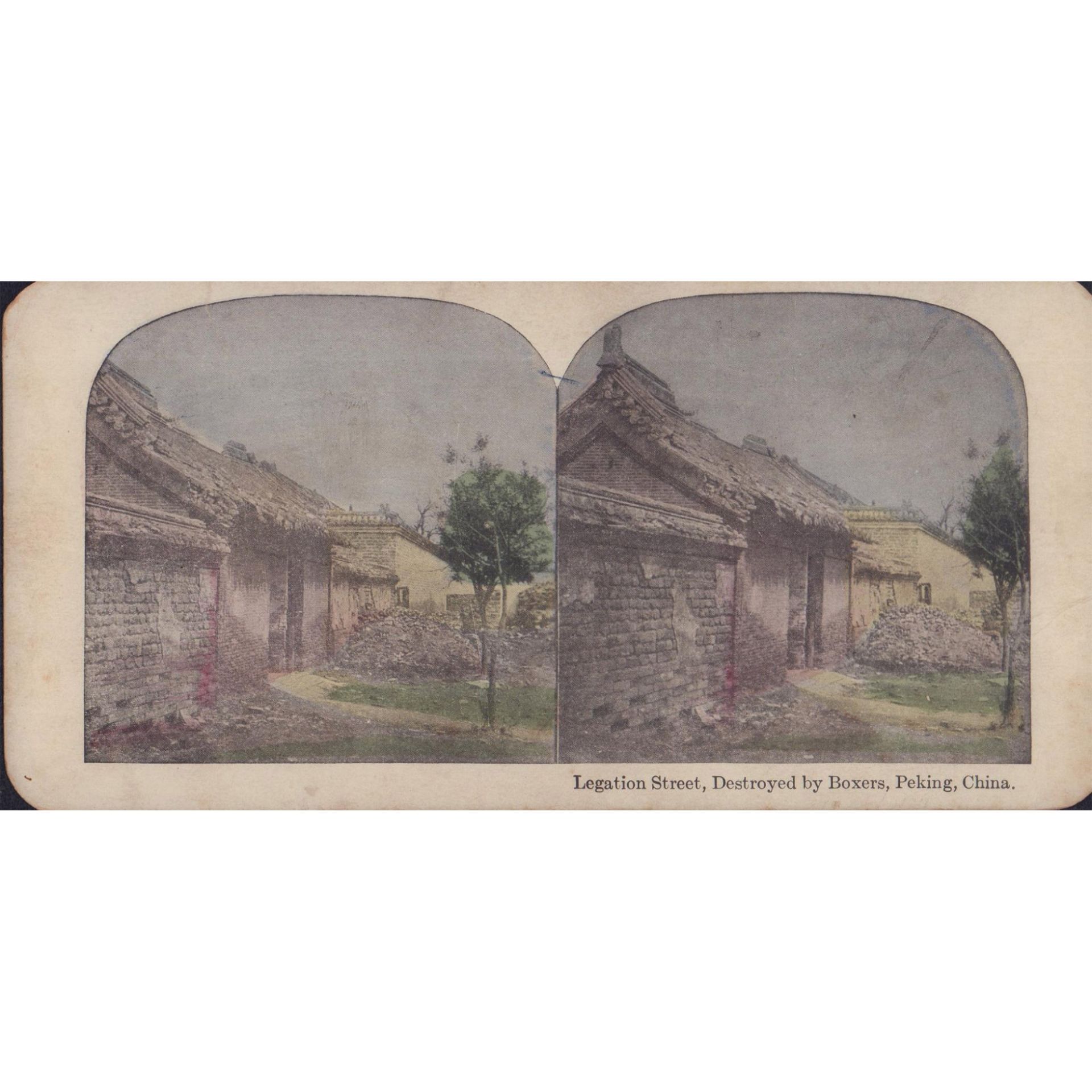 Set of Antique Stereoscopic Sepia & Color Photographs - Bild 2 aus 7