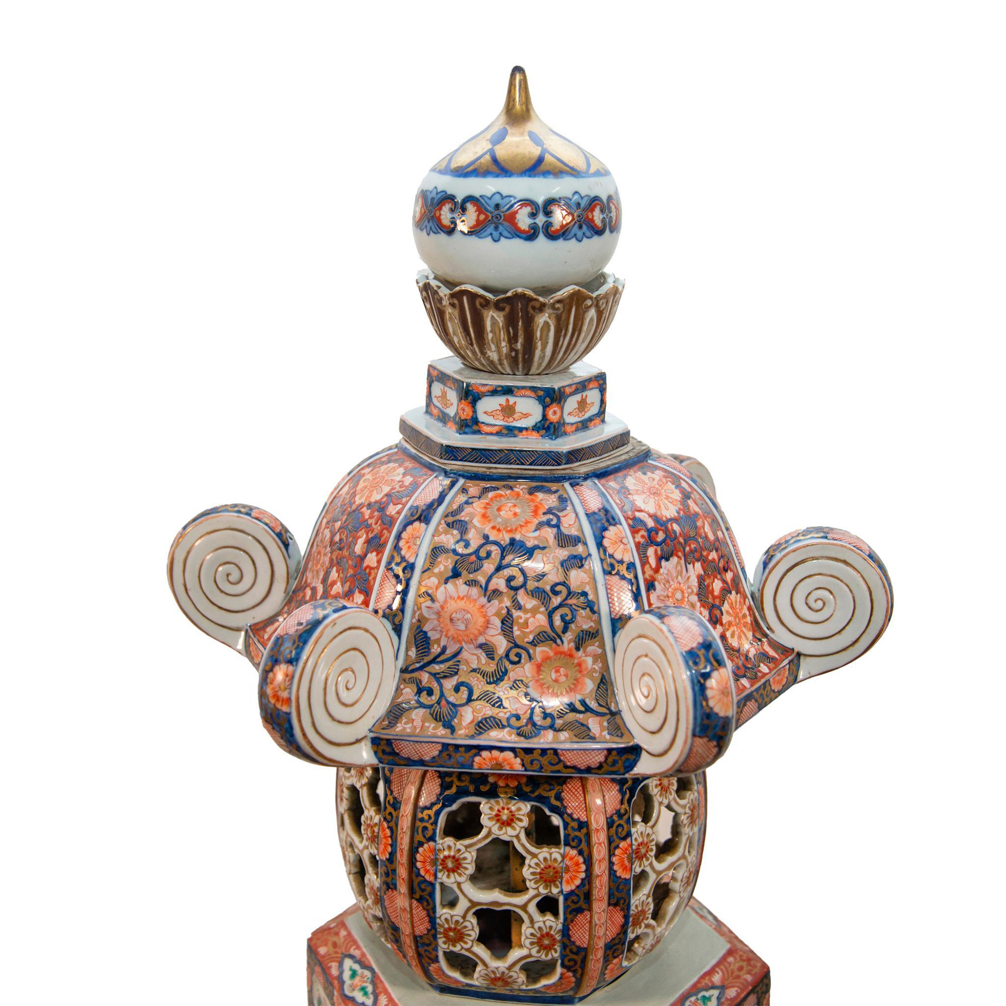 Japanese Imari Ware Chinese Style Lantern - Image 2 of 7