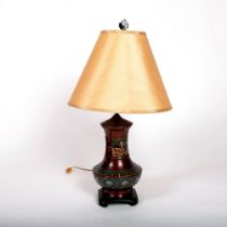 Vintage Chinese Cloisonne Table Lamp