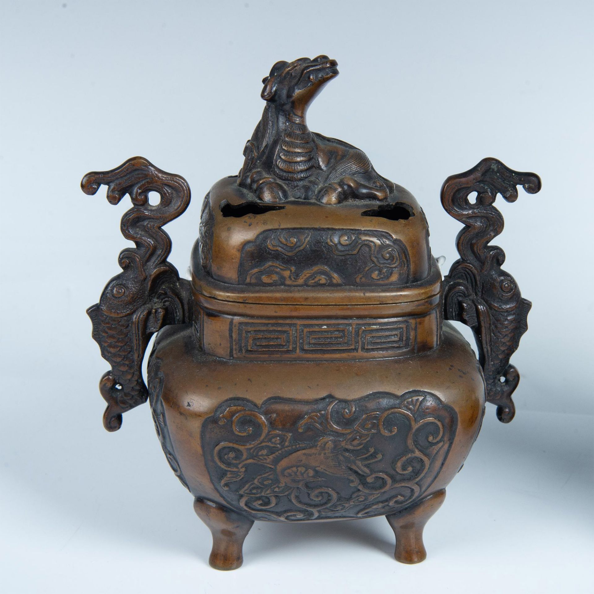 2pc Japanese Meiji Period Censers - Image 6 of 12