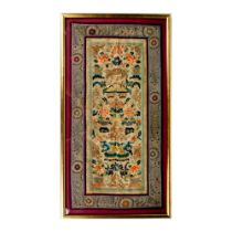 Beautiful Framed Chinese Embroidered Silk Panel