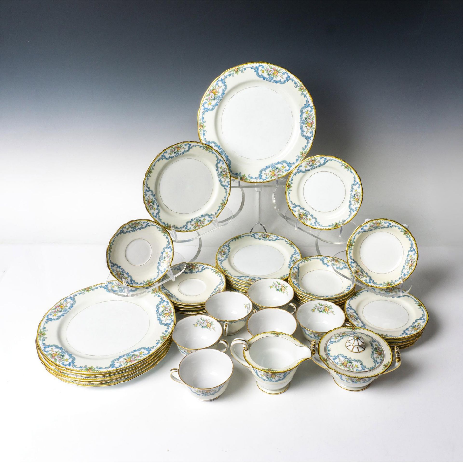 38pc Noritake Morimura Brothers Porcelain China Set for Six - Image 2 of 5