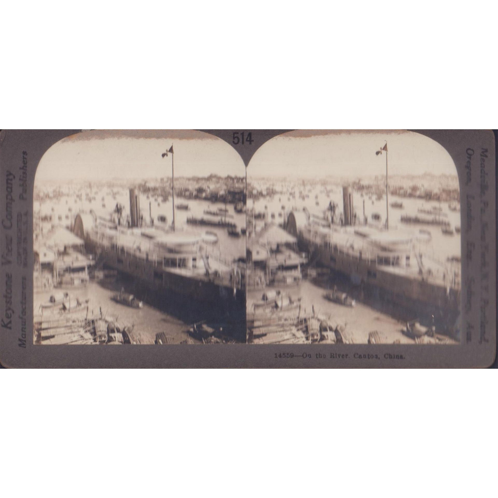 Set of Antique Stereoscopic Sepia & Color Photographs - Image 5 of 7
