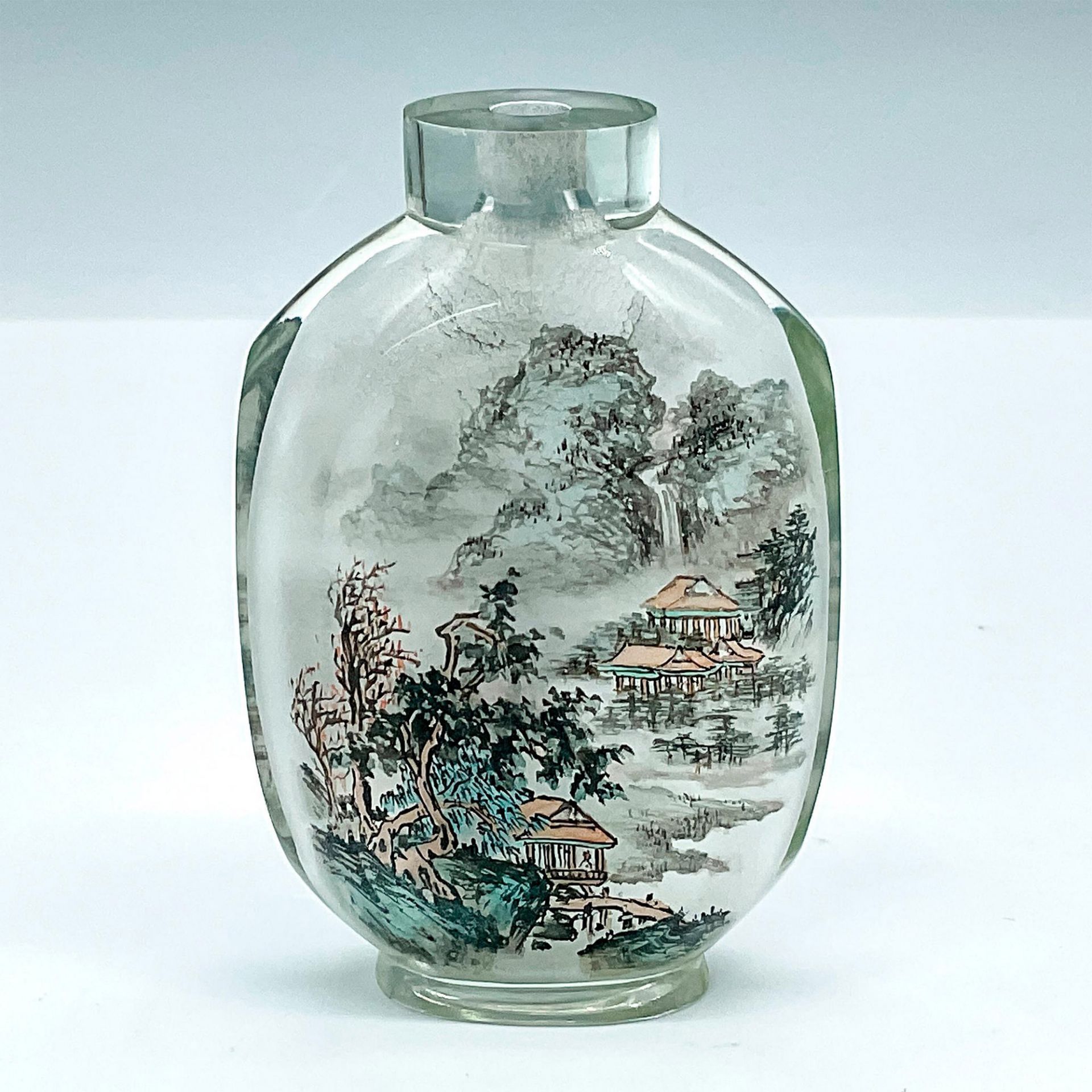 Chinese Snuff Bottle Reverse Painted - Image 2 of 3