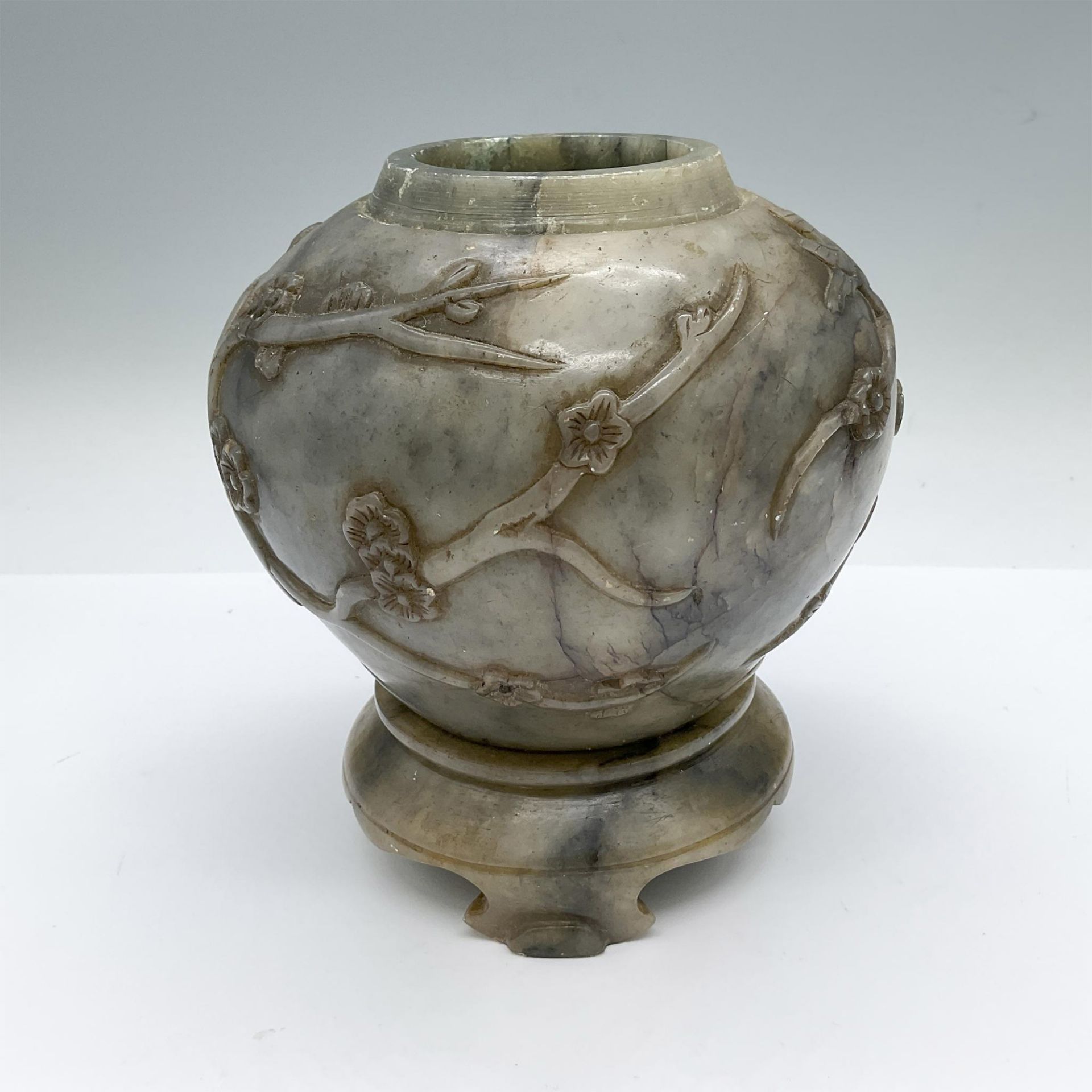 Chinese Carved Jadeite Ginger Jar - Image 4 of 6