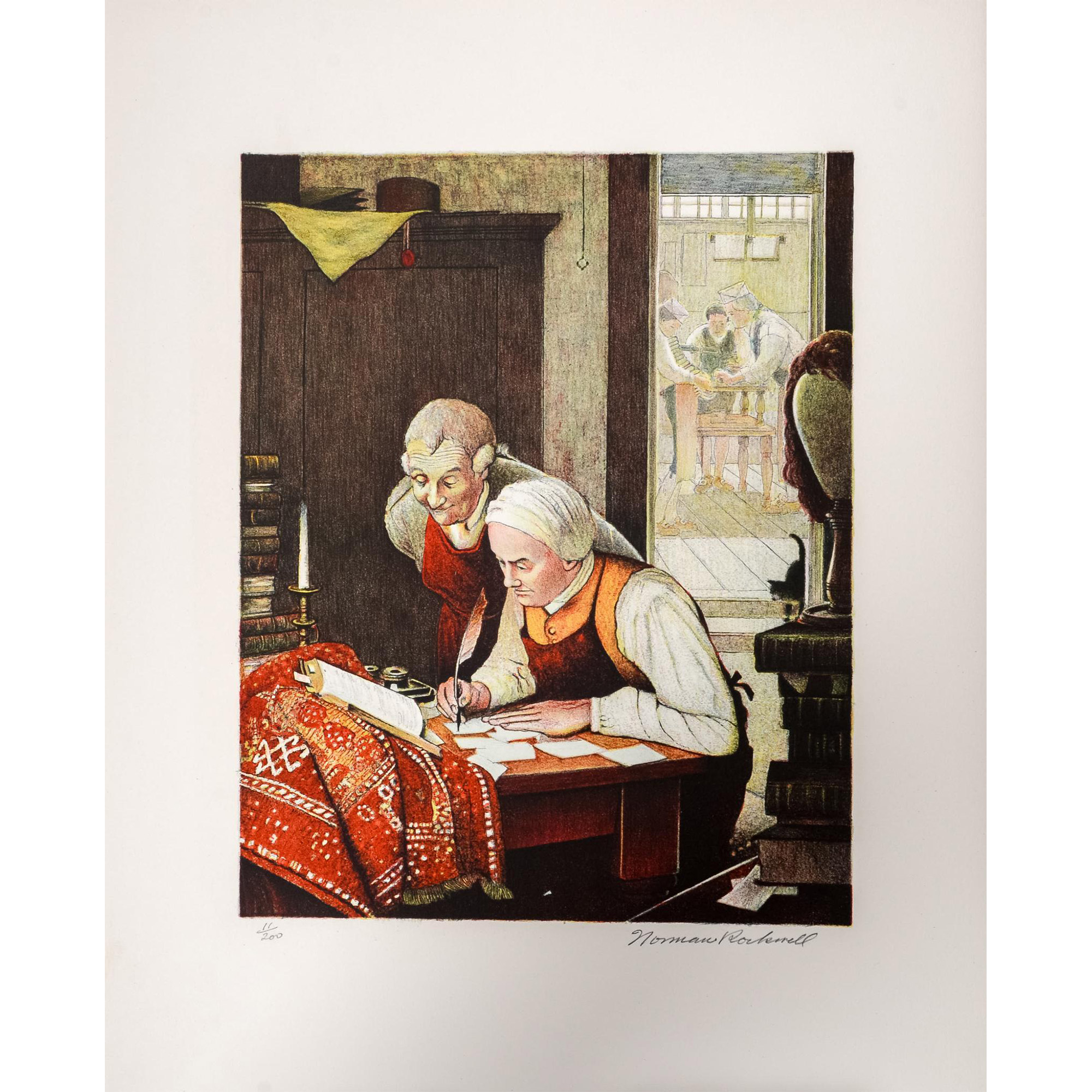 Norman Rockwell, Poor Richard's Almanack, Signed Suite - Image 9 of 19