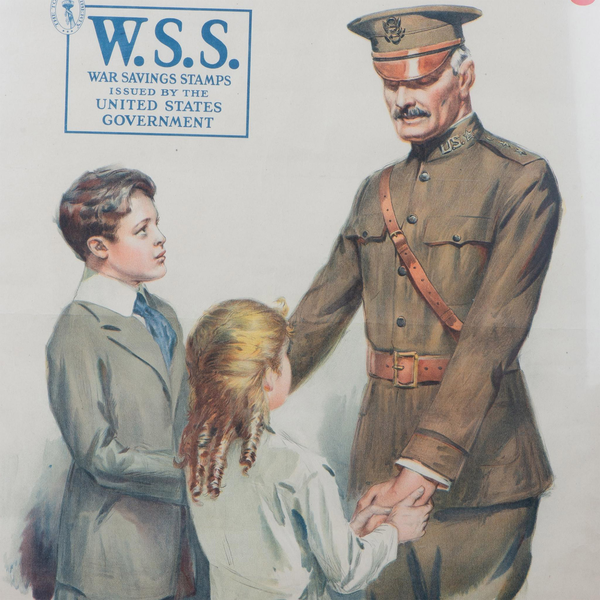 Original Antique Color Lithograph Poster American WWI - Image 2 of 7