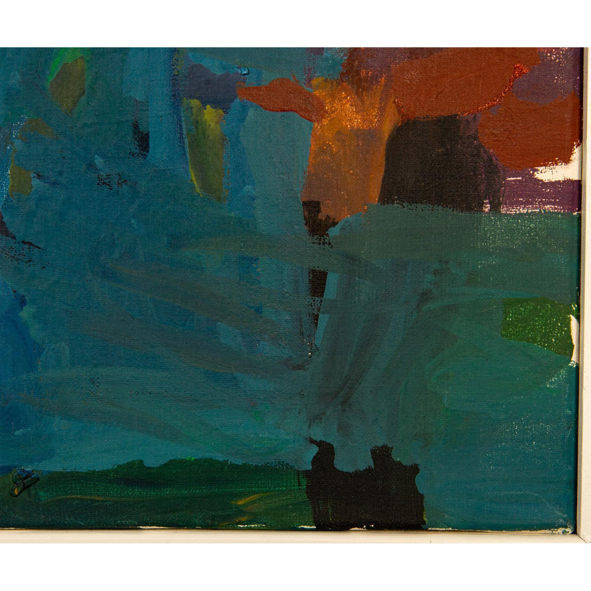 Luis Lizardo, Gouache on Canvas, Modern Abstraction, Signed - Bild 4 aus 6