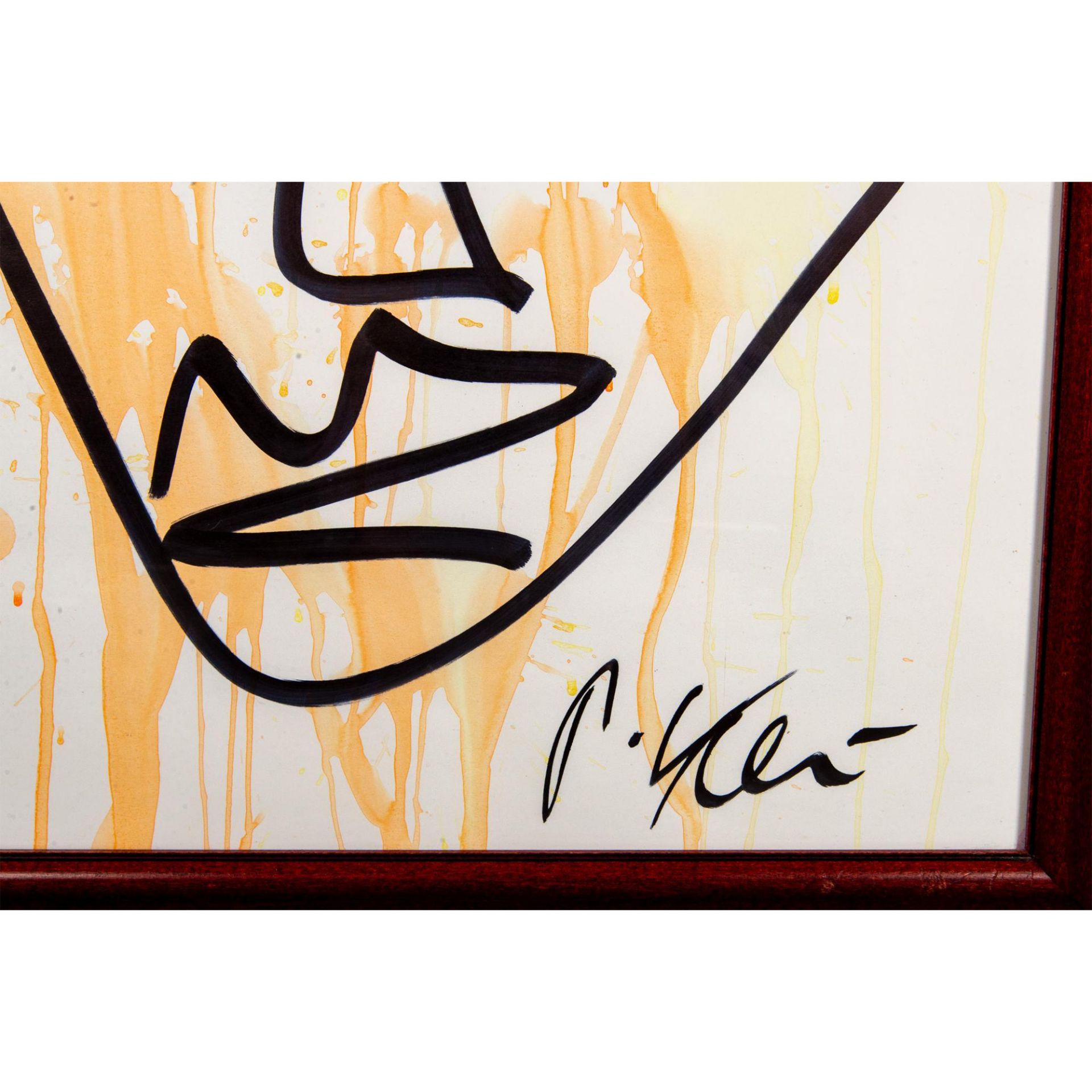 Peter Keil, Original Painting on White Board, Signed - Bild 3 aus 4